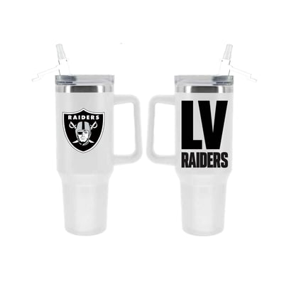 Las Vegas Raiders The Memory Company 40oz. Stainless Steel Tumbler with Flip Straw