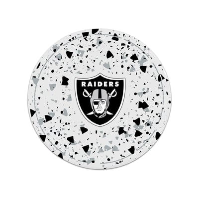Las Vegas Raiders The Memory Company Circle Ceramic Coaster Set