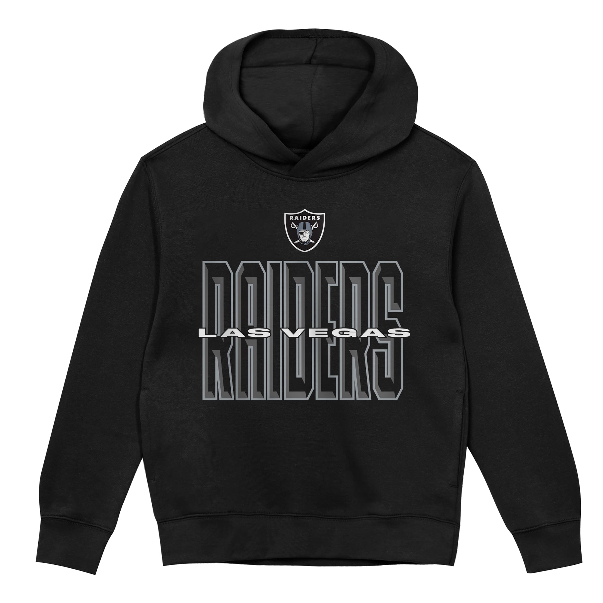 Sweat à capuche polaire noir Outerstuff pour tout-petits, modèle Field General des Raiders de Las Vegas