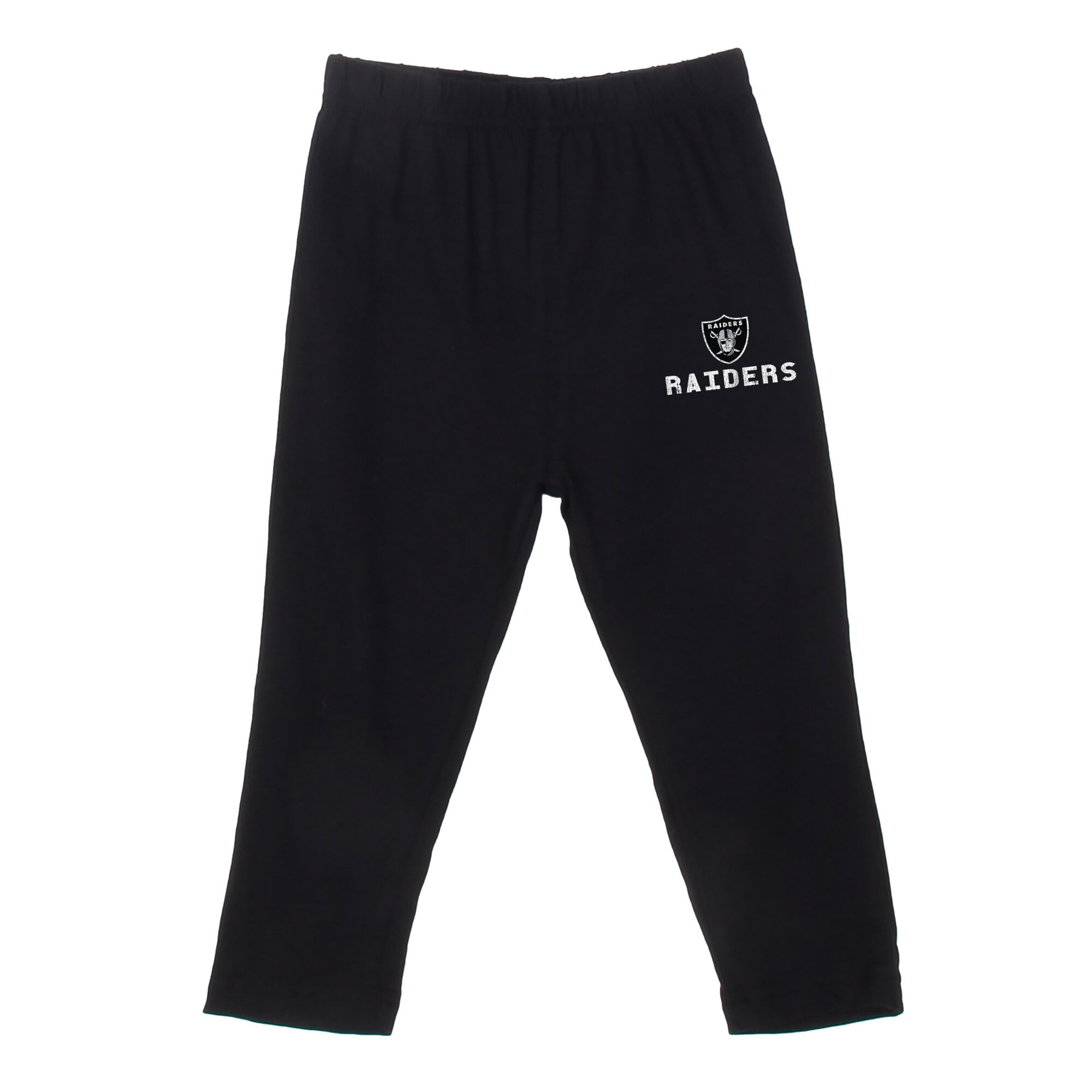 Ensemble haut à manches longues et pantalon rayures noires capuche Wes & Willy pour tout-petits, motif Raiders de Las Vegas
