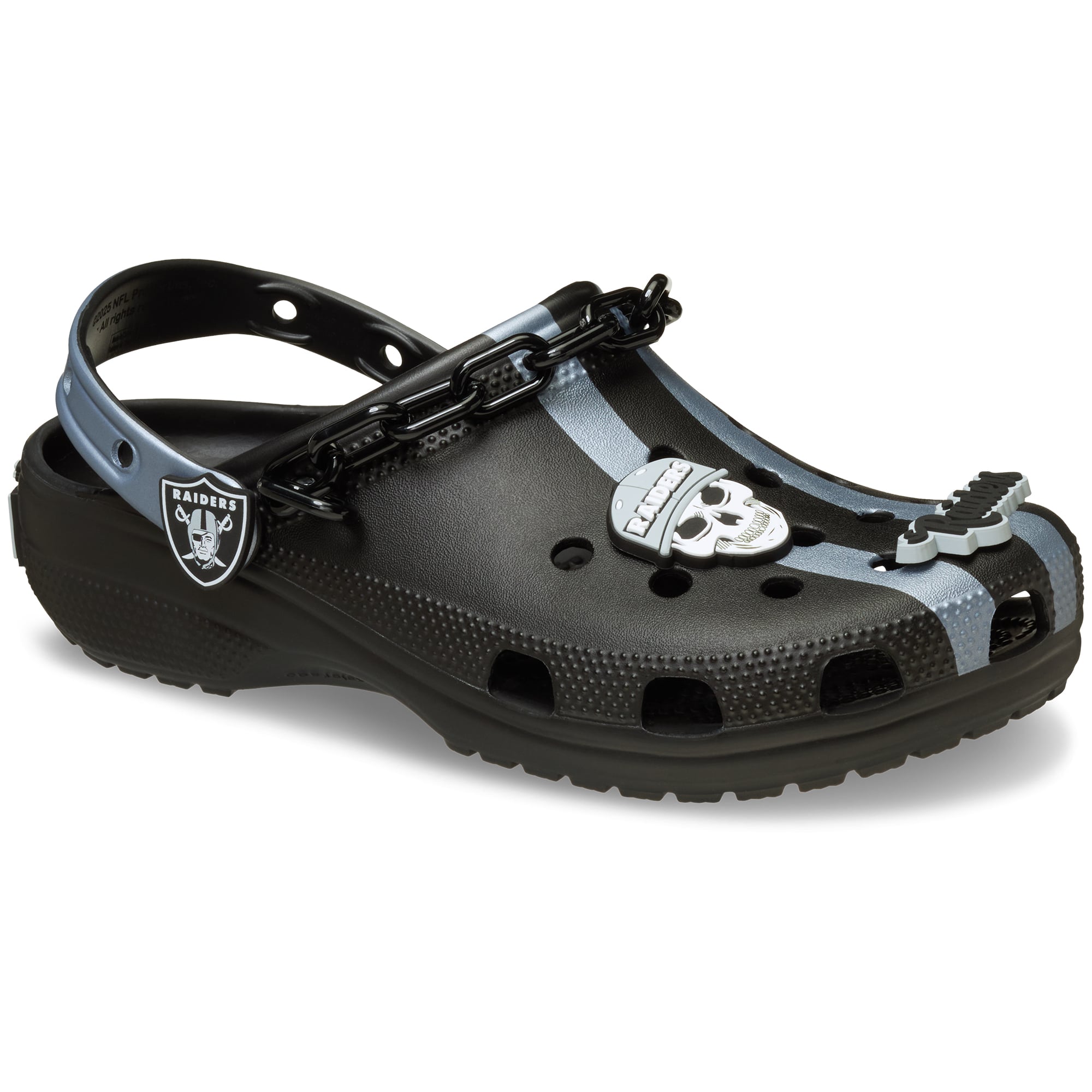 Sabots classiques unisexes Crocs Las Vegas Raiders