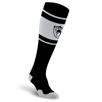 Las Vegas Raiders PRO Compression Unisex  Throwback Over-the-Calf Compression Socks
