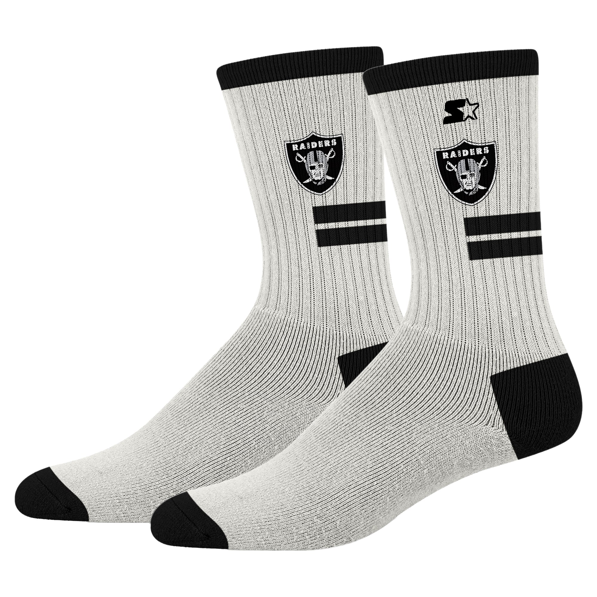 Chaussettes unisexes Starter Cream Las Vegas Raiders Premiere rembourrées