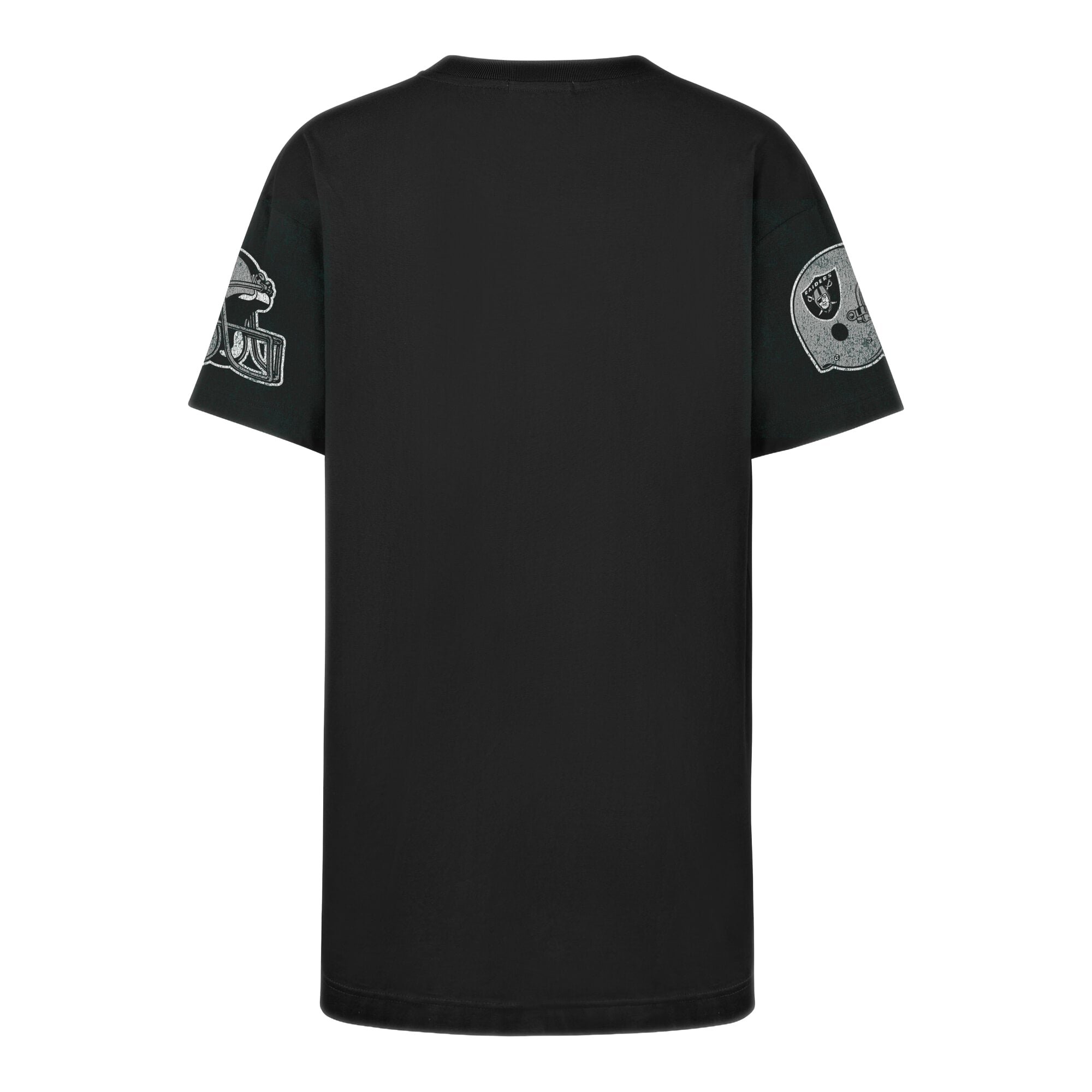 Women's '47 Black Las Vegas Raiders Oversized Gemstone Swash T-Shirt Dress