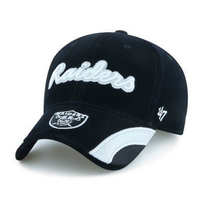 Las Vegas Raiders '47 Women's Velvet Denim Script MVP Adjustable Hat - Black