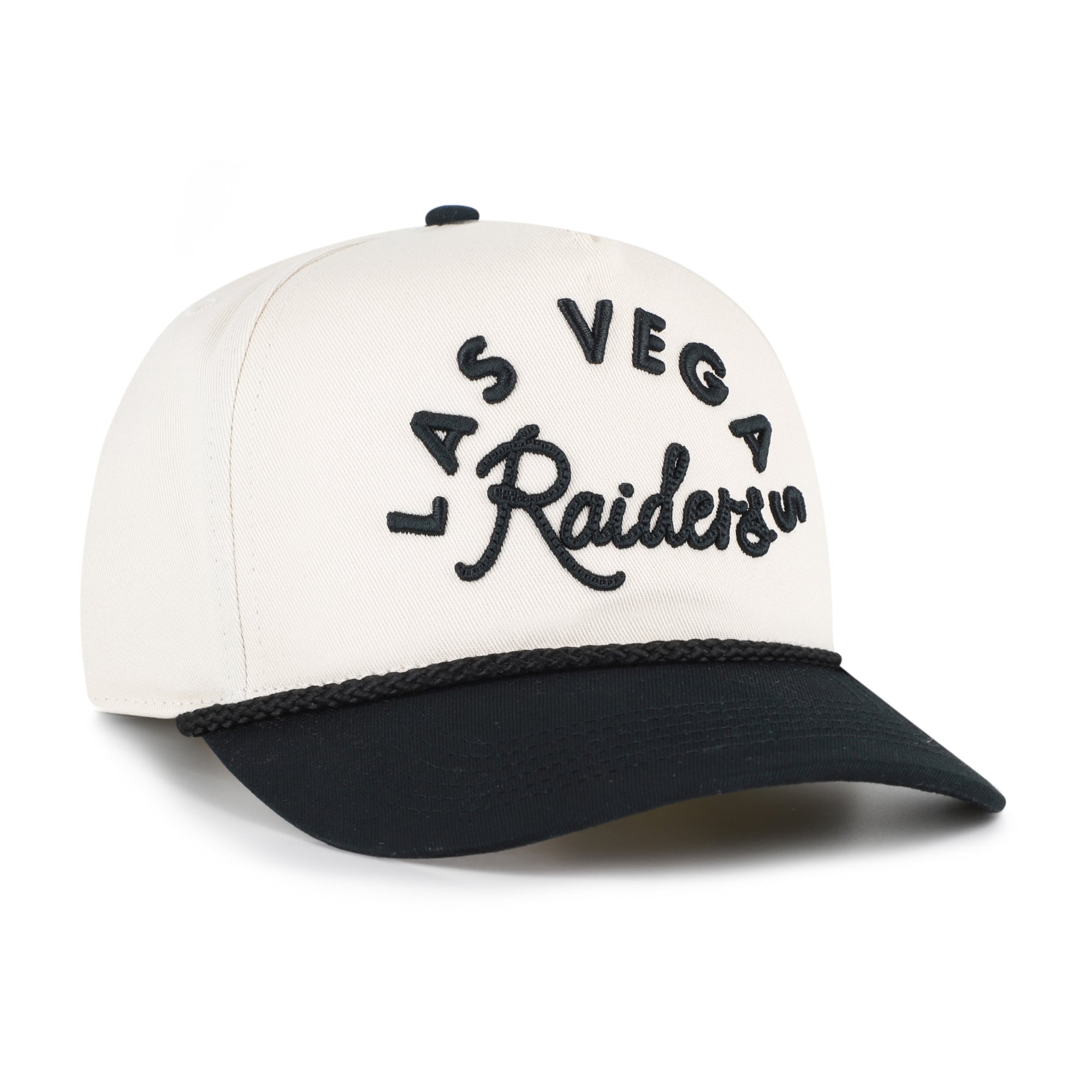 Casquette ajustable pour femme '47 Natural Las Vegas Raiders Rope Script Hitch