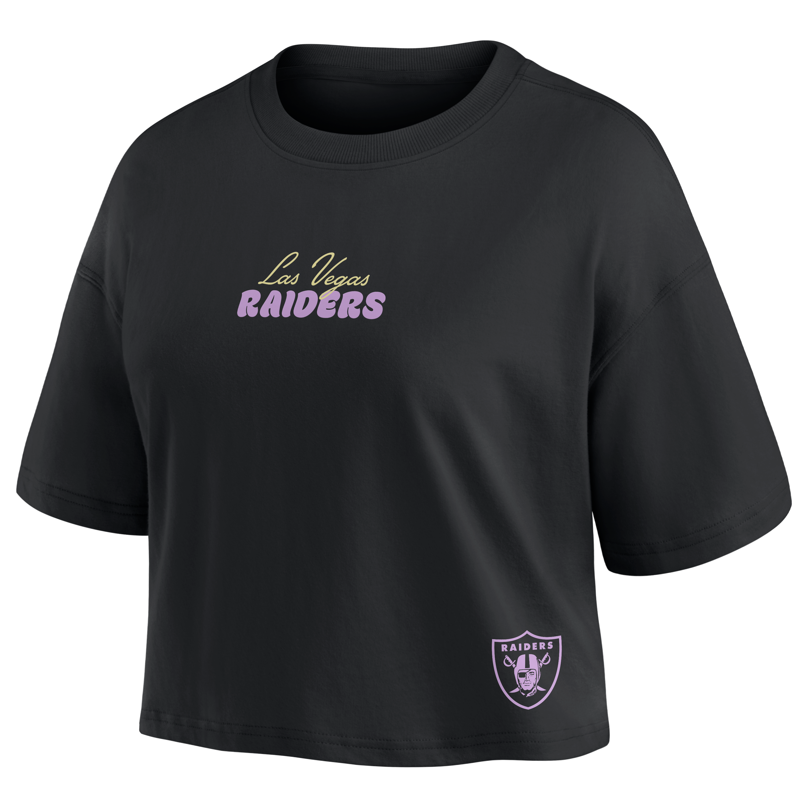 T-shirt court noir Fernando Mendoza Las Vegas Raiders pour femmes (Fanatics)