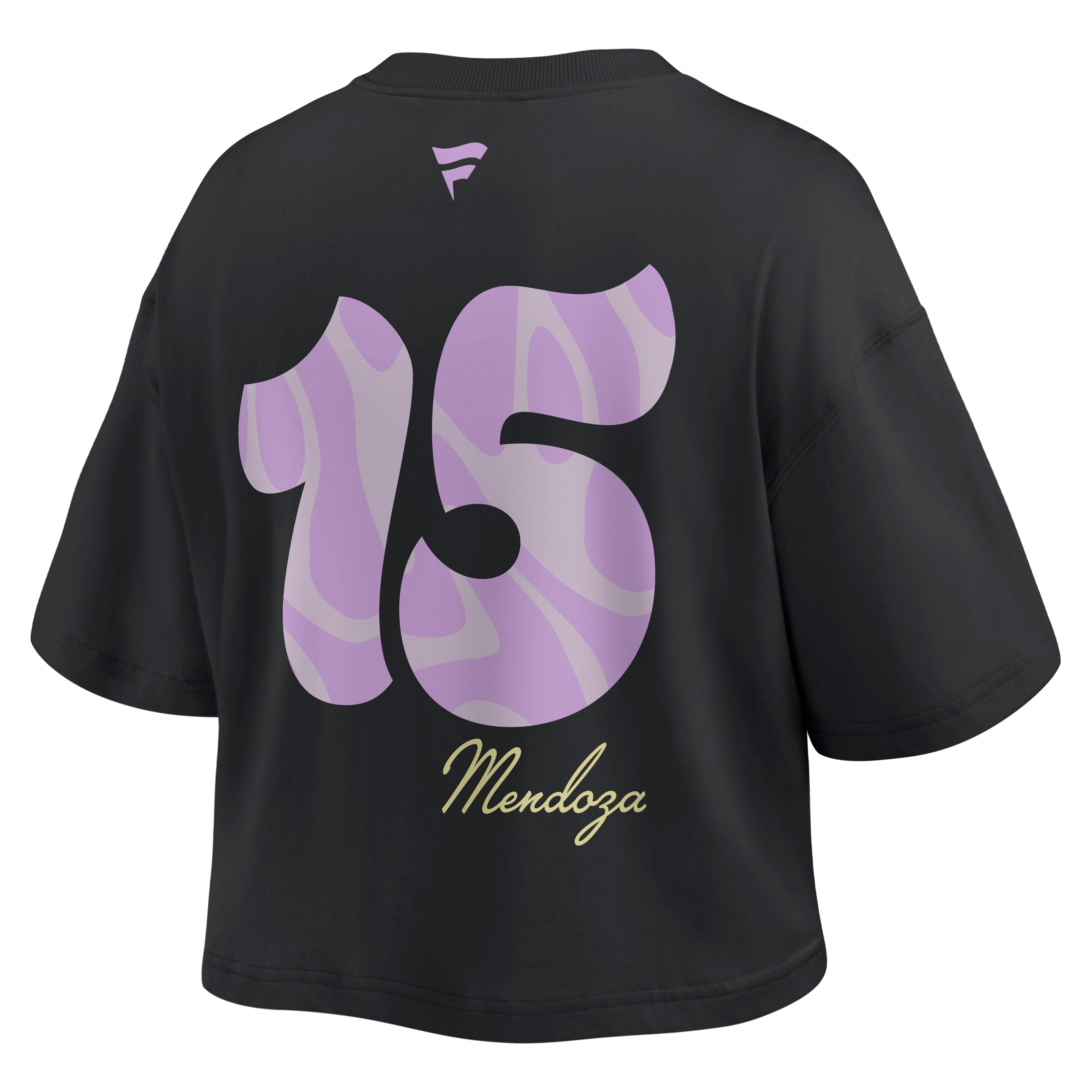 T-shirt court noir Fernando Mendoza Las Vegas Raiders pour femmes (Fanatics)