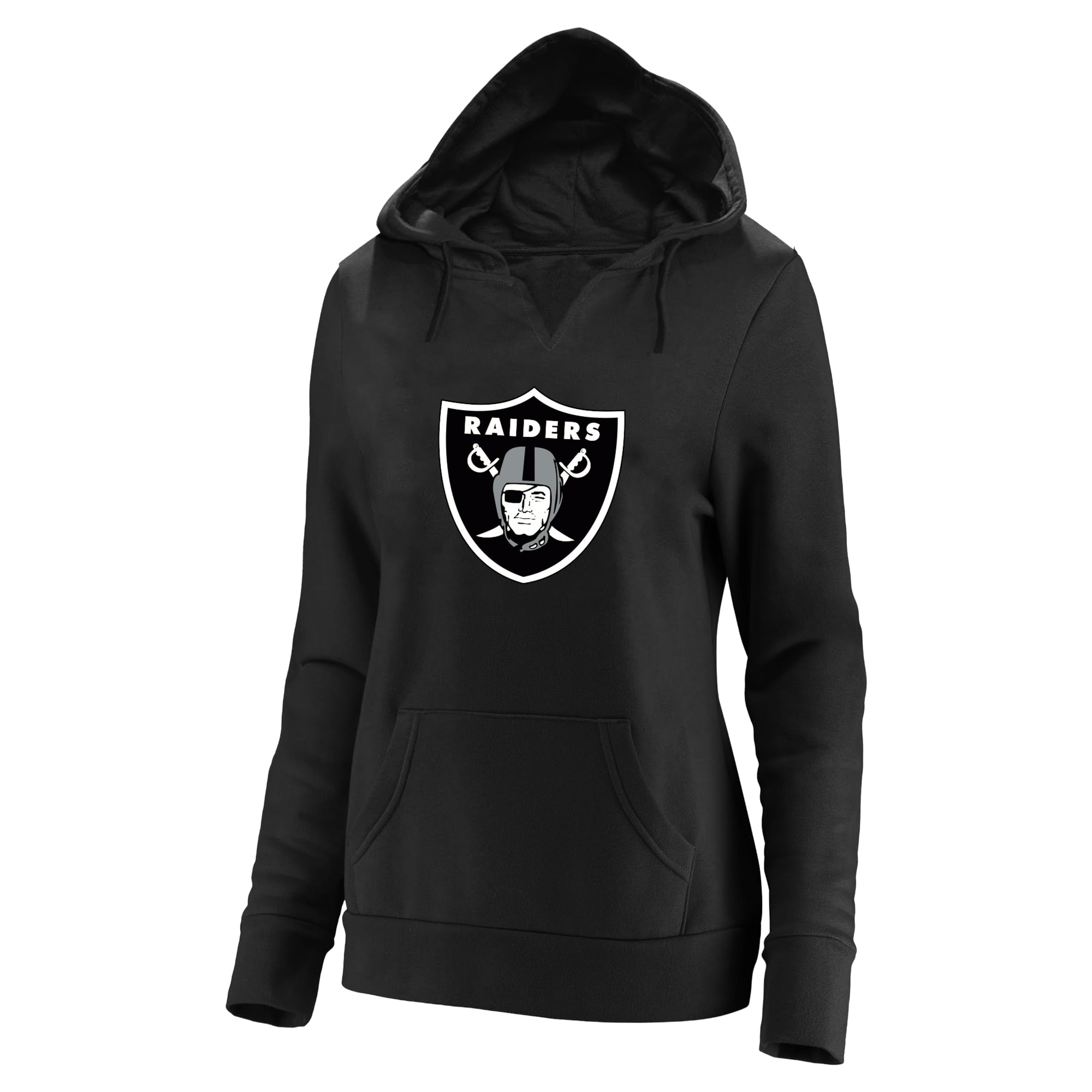 Women's Fanatics Fernando Mendoza Black Las Vegas Raiders Plus Player Name & Number Notch Neck Hoodie