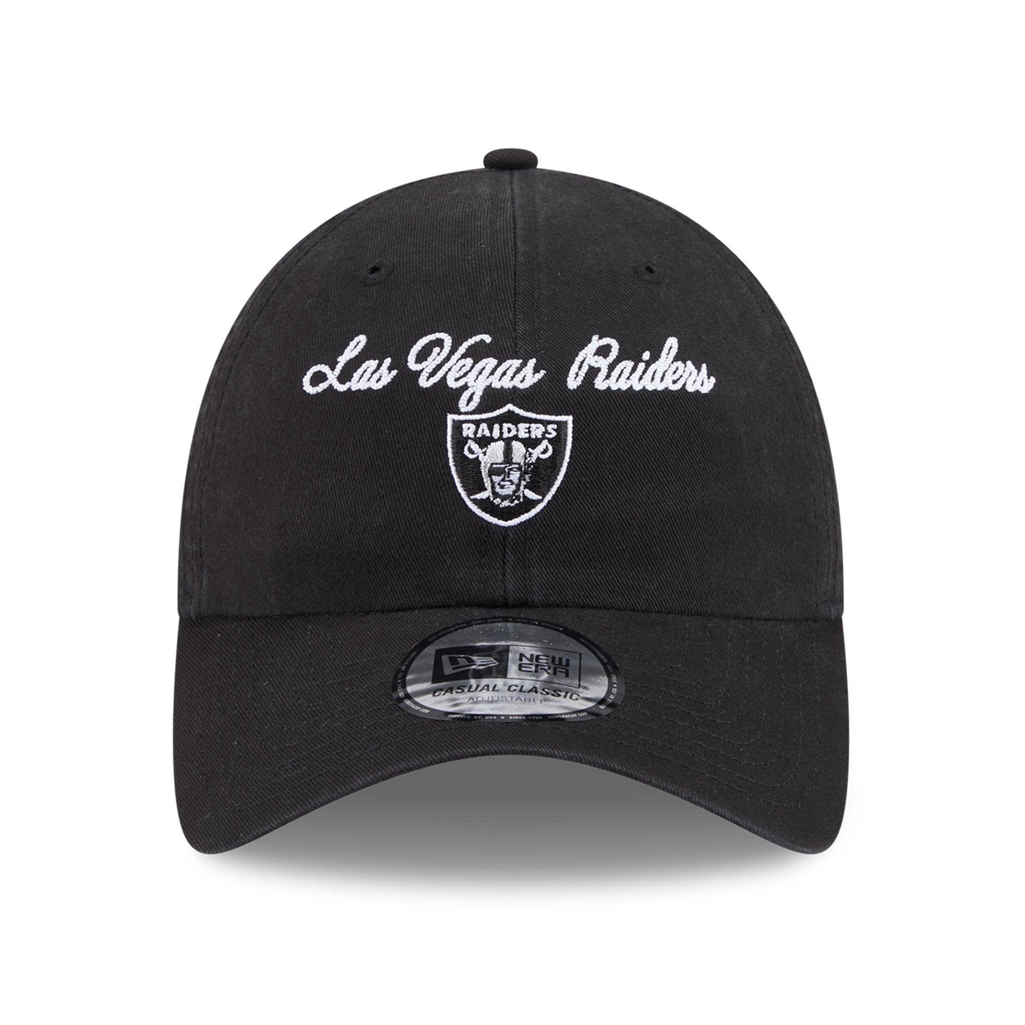 Women's New Era Black Las Vegas Raiders Script Casual Classic Adjustable Hat