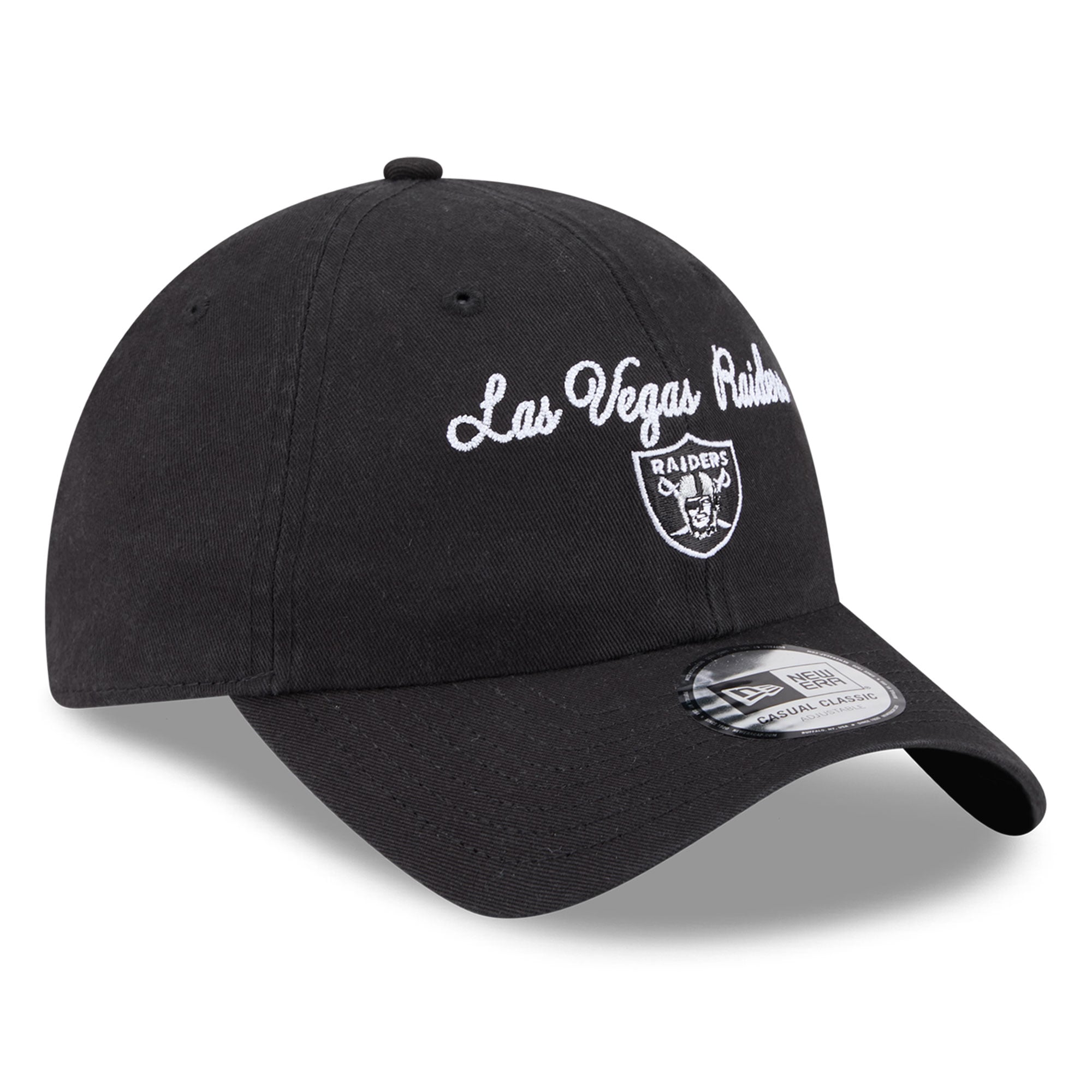 Women's New Era Black Las Vegas Raiders Script Casual Classic Adjustable Hat
