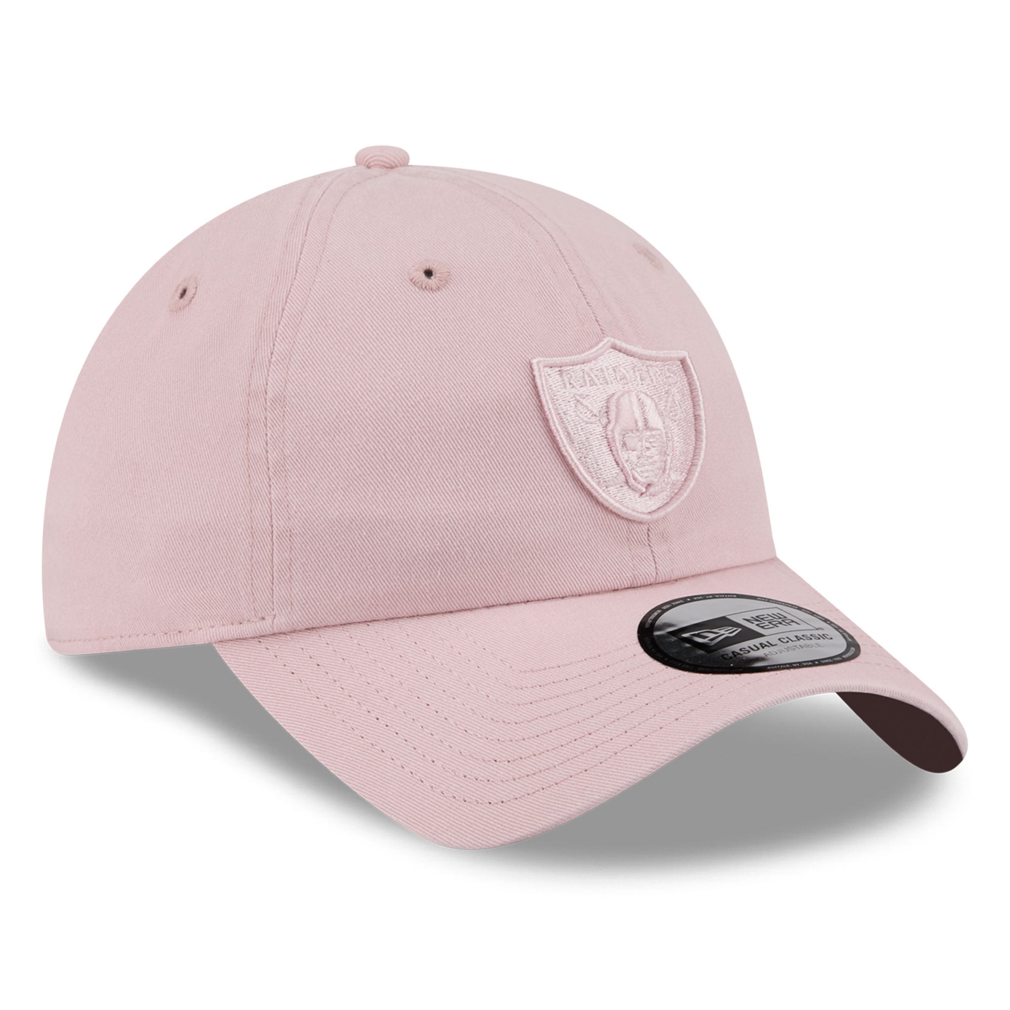 Casquette New Era rose pour femme, Las Vegas Raiders, style classique décontracté et ajustable