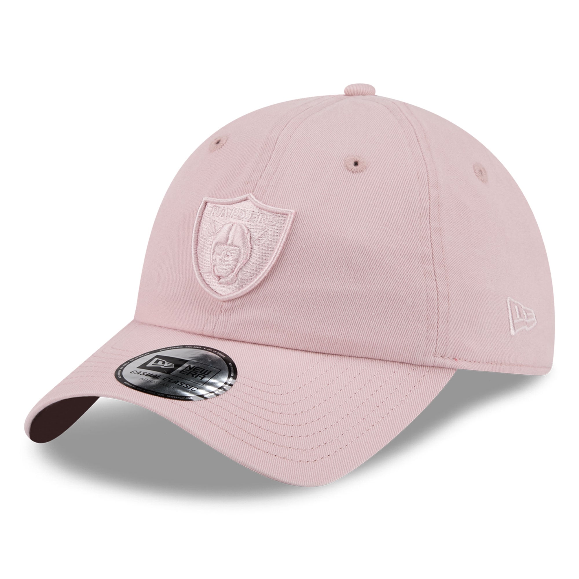 Casquette New Era rose pour femme, Las Vegas Raiders, style classique décontracté et ajustable