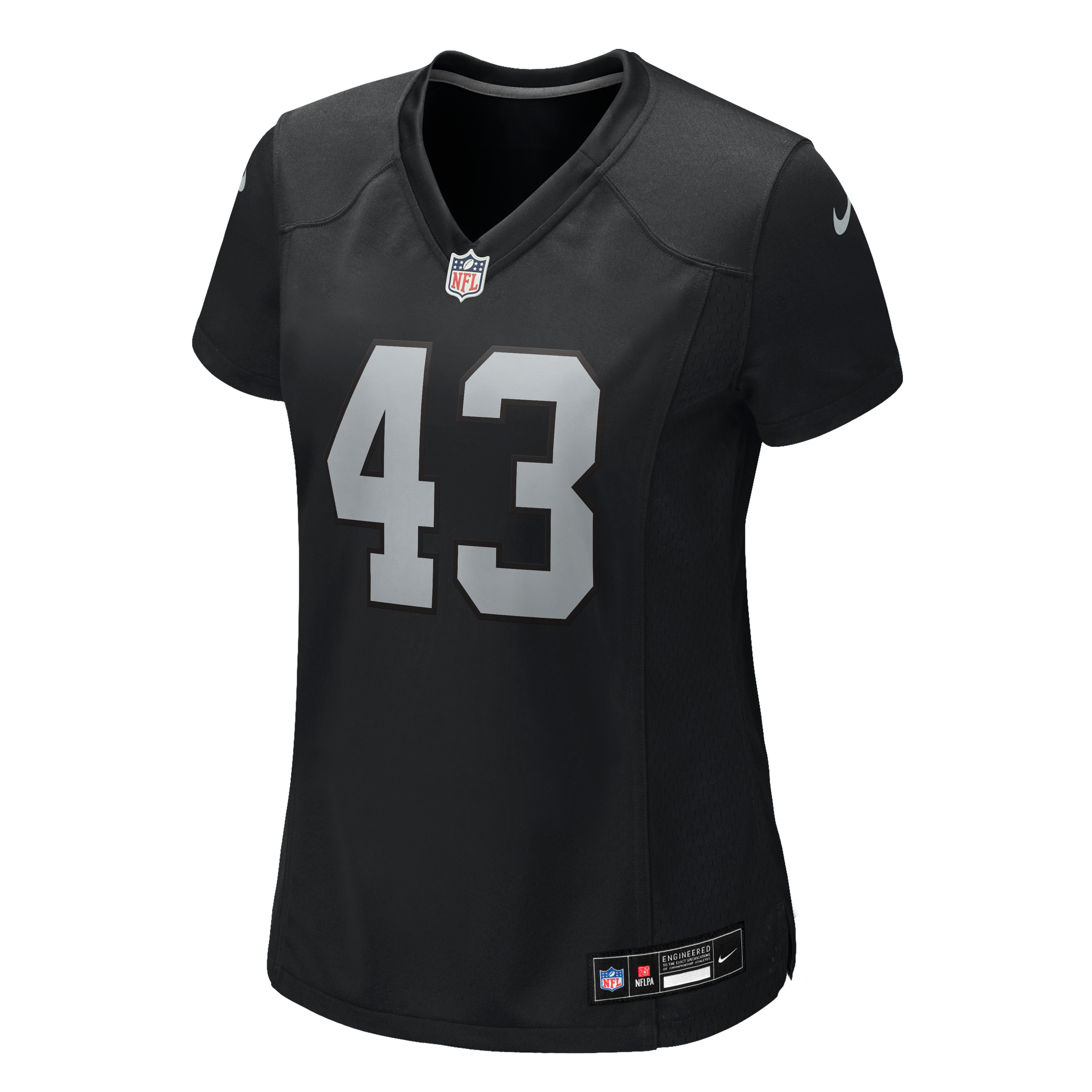 Women's Nike Dalton Johnson Black Las Vegas Raiders Team Game Jersey