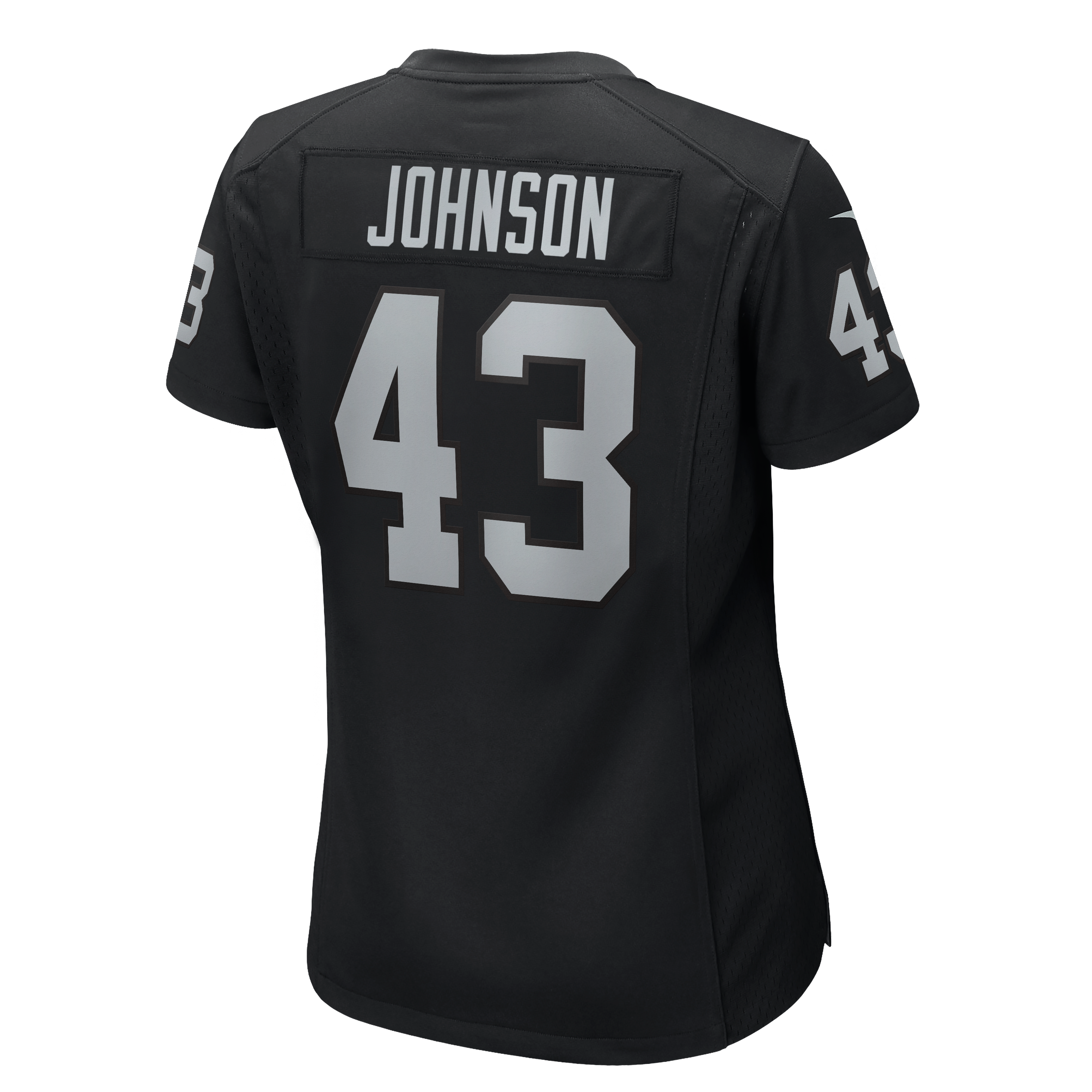Women's Nike Dalton Johnson Black Las Vegas Raiders Team Game Jersey