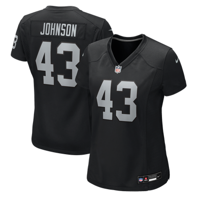 Dalton Johnson Las Vegas Raiders Nike Women's Team Game Jersey - Black