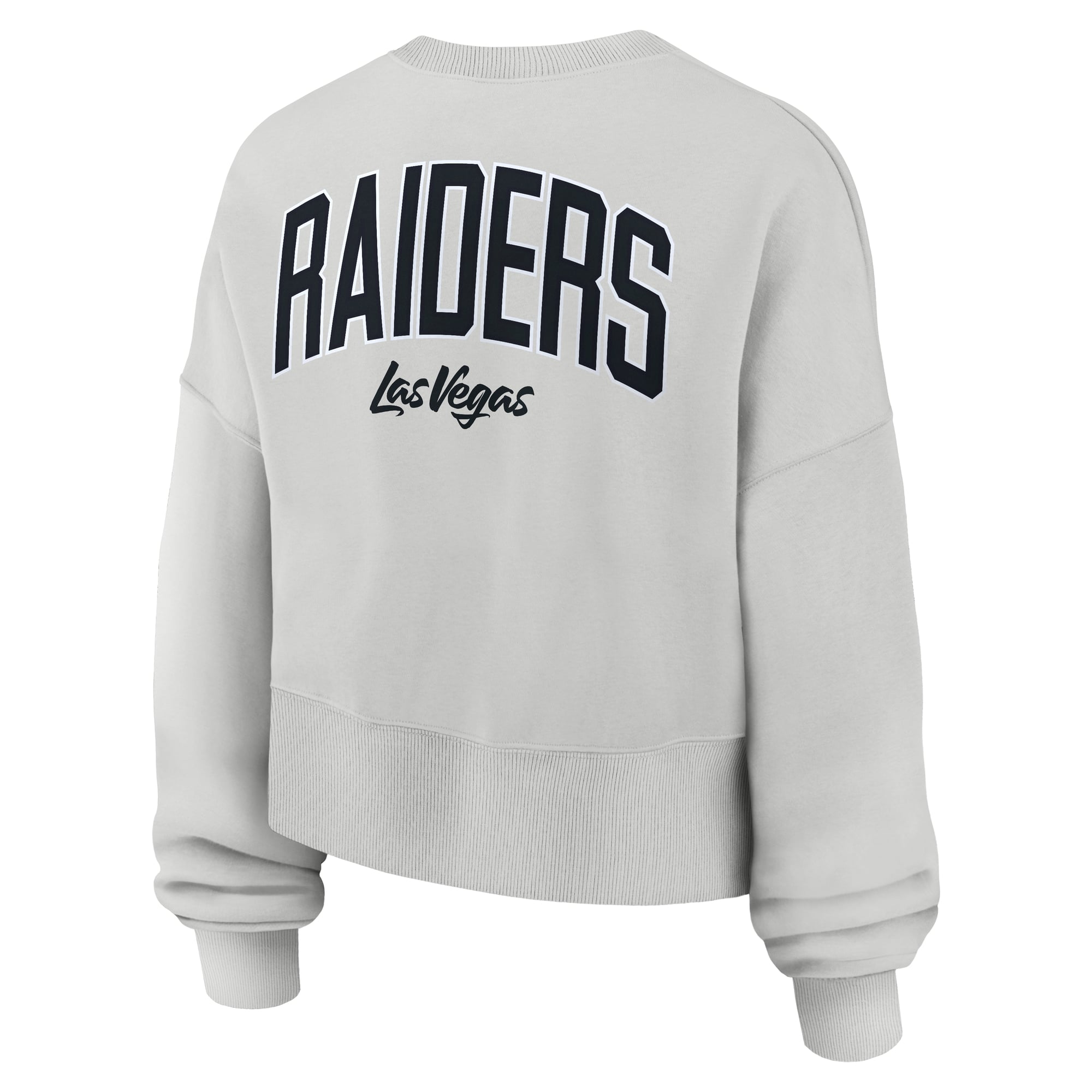 Sweat-shirt polaire surdimensionné Nike Primetime Phoenix gris pour femme, Las Vegas Raiders