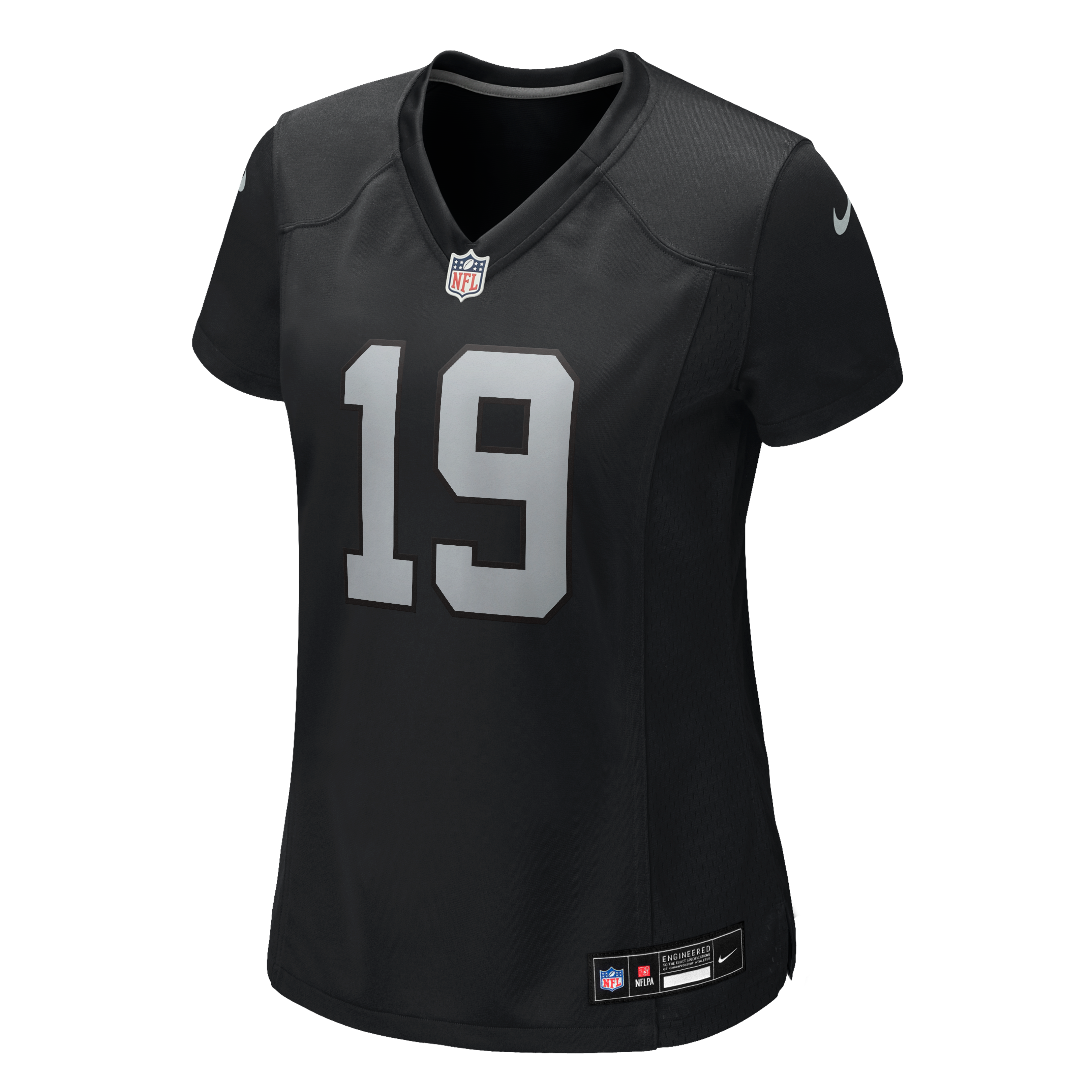 Maillot de match Nike Malik Benson noir pour femme, équipe des Raiders Las Vegas