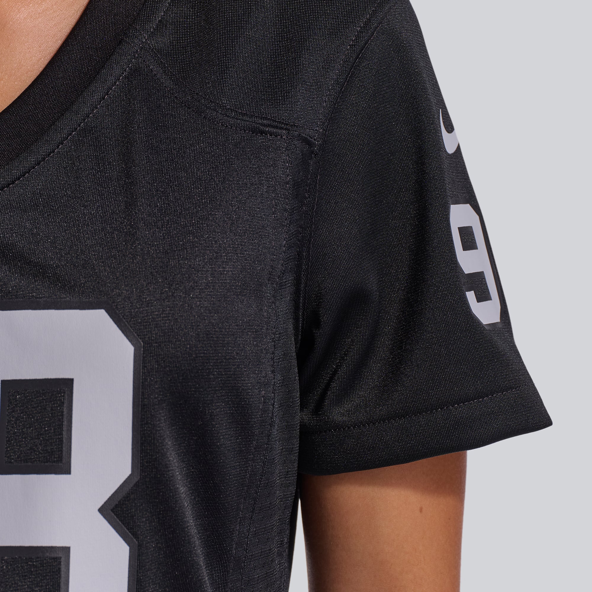 Maillot Nike Maxx Crosby pour femme, noir, Las Vegas Raiders