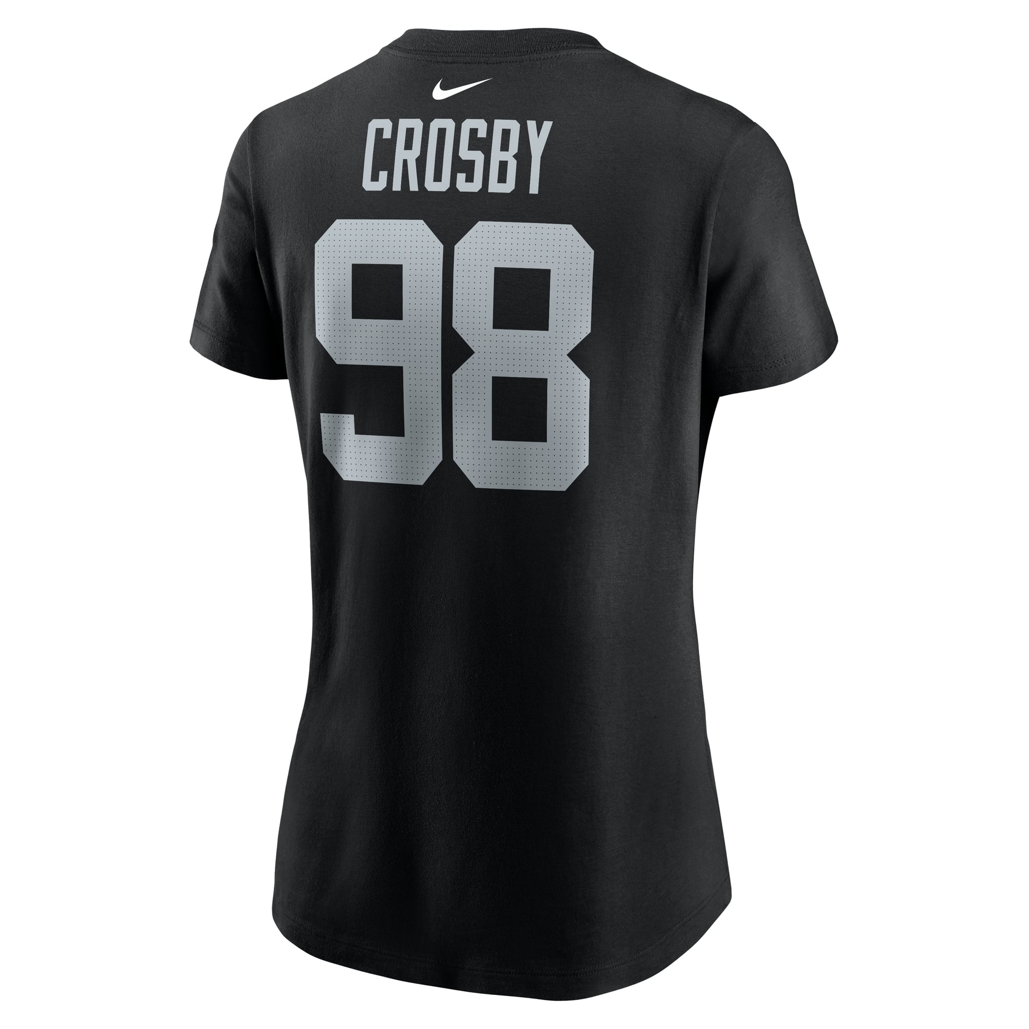 Women's Nike Maxx Crosby Black Las Vegas Raiders Player Name & Number T-Shirt
