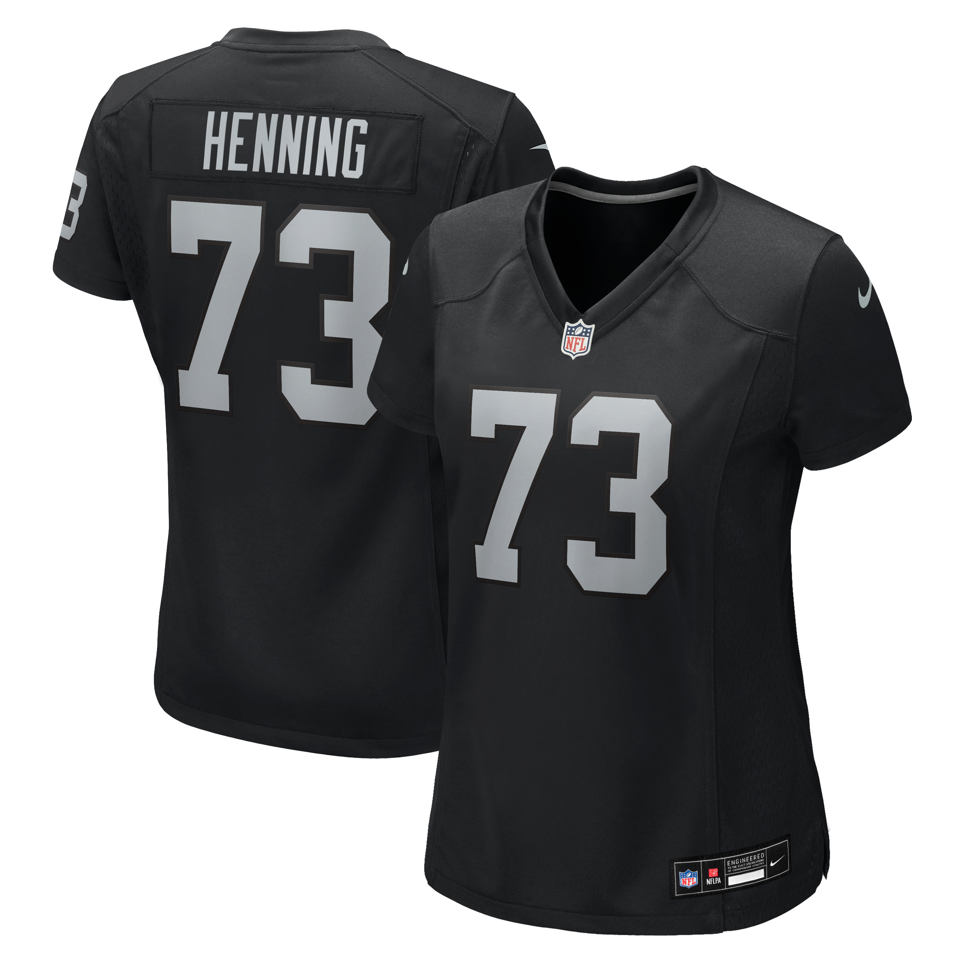 Women's Nike Niklas Henning Black Las Vegas Raiders Team Game Jersey