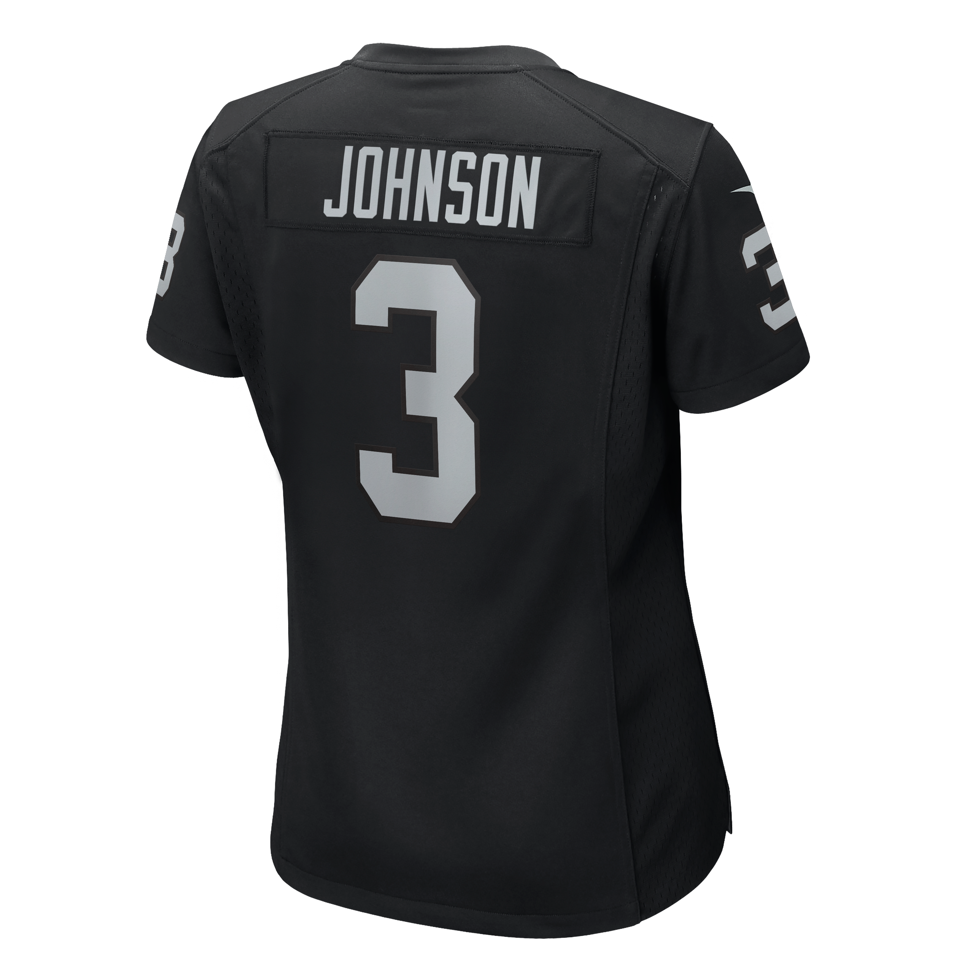 Women's Nike Taron Johnson Black Las Vegas Raiders Team Game Jersey