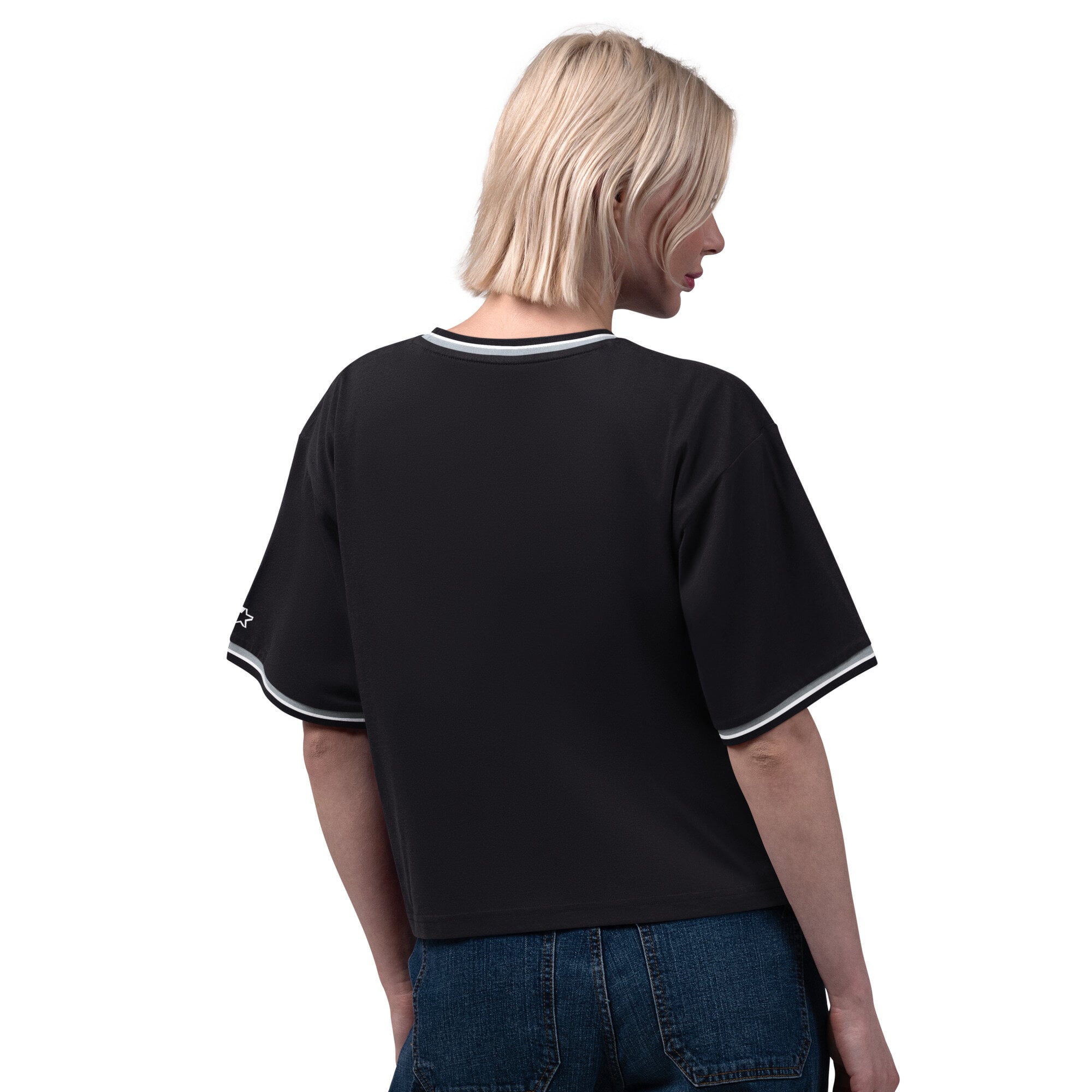 T-shirt court Starter noir pour femmes, Las Vegas Raiders Ace
