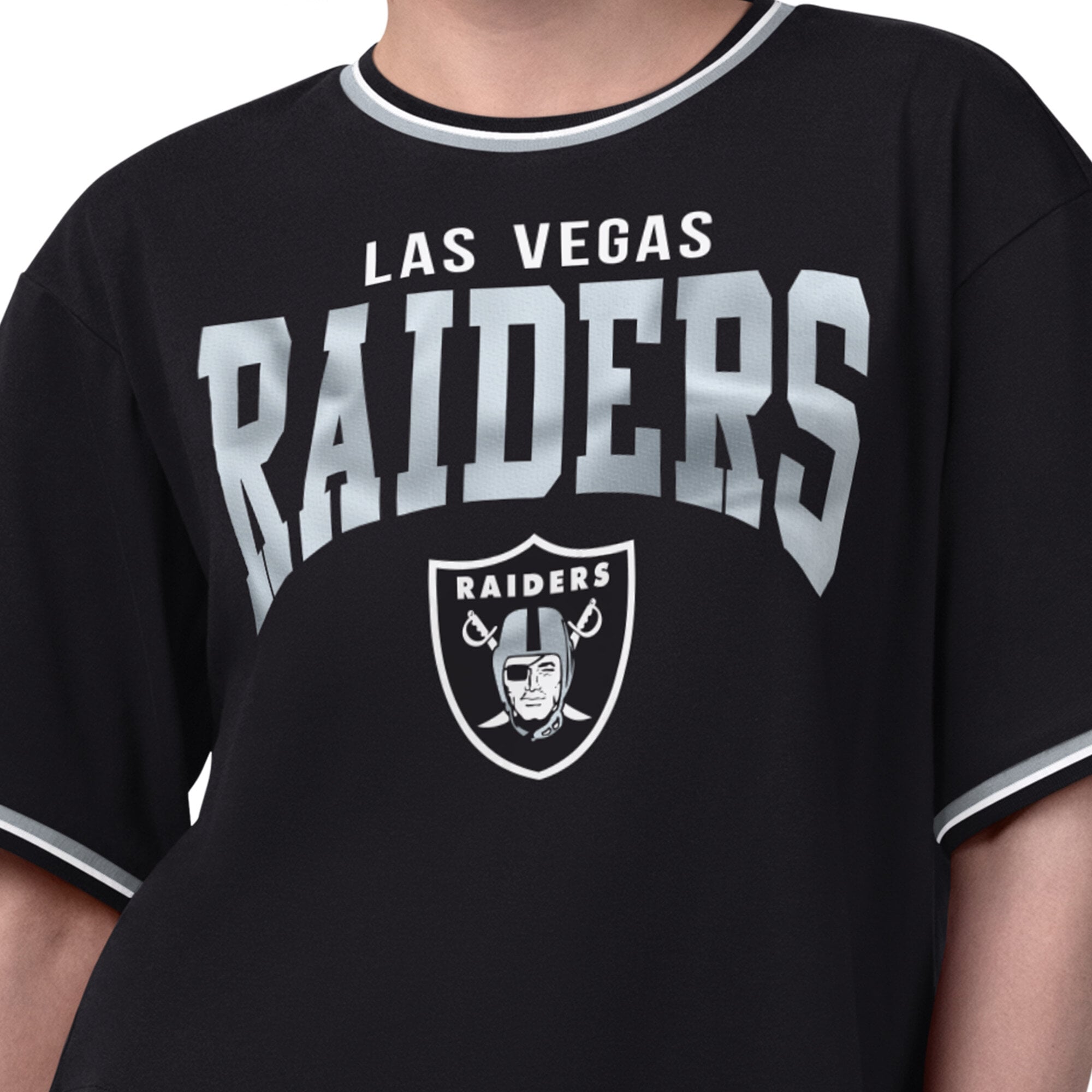 T-shirt court Starter noir pour femmes, Las Vegas Raiders Ace