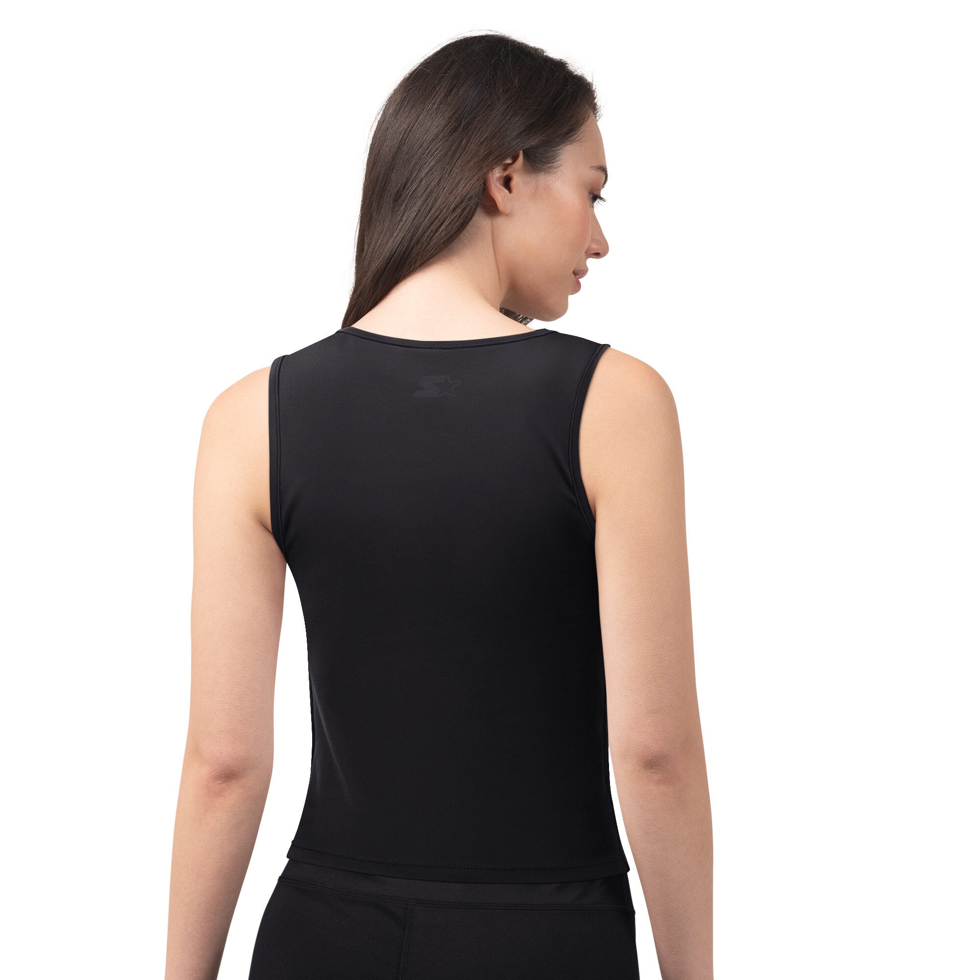 Débardeur court athleisure Starter noir pour femme, Las Vegas Raiders