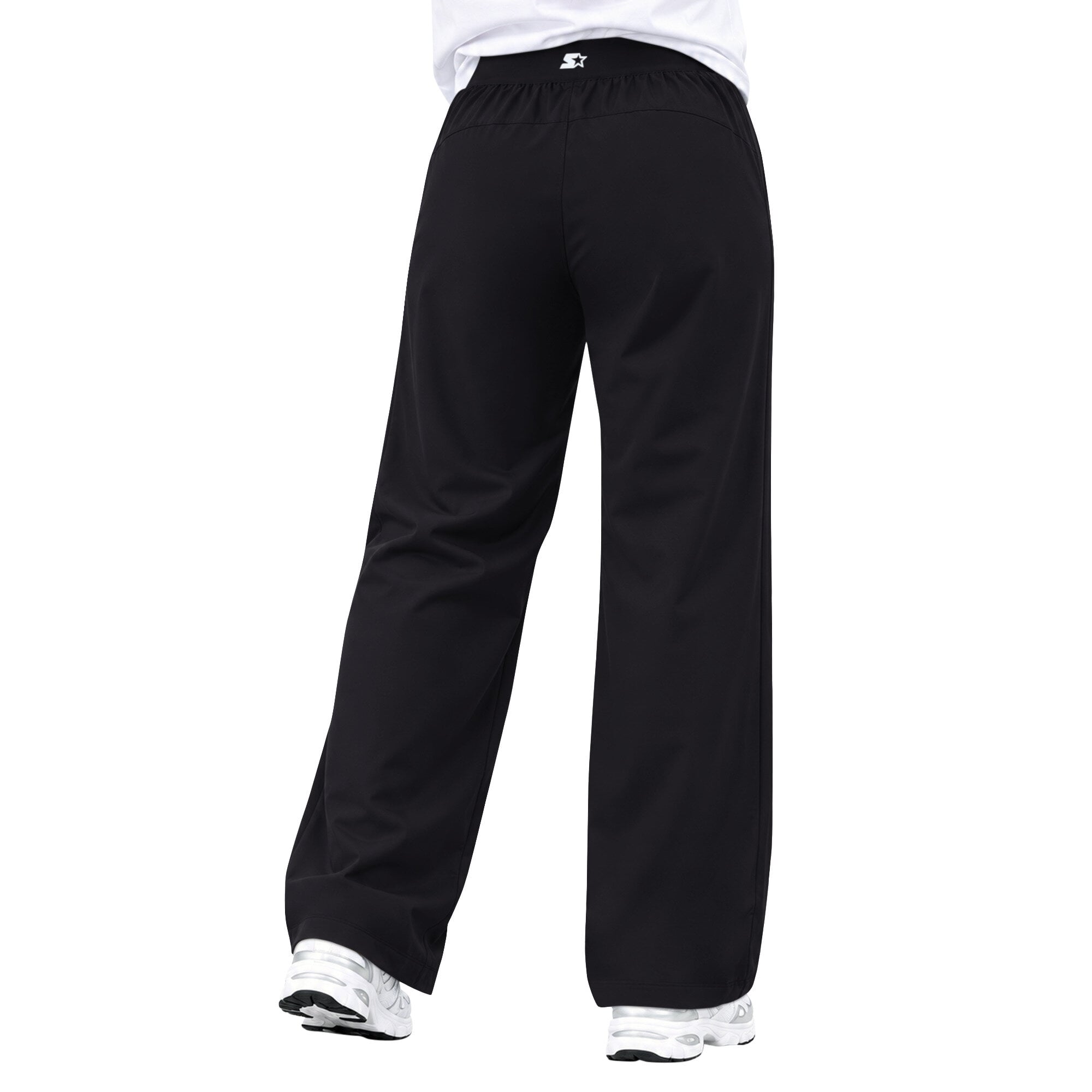Pantalon de sport à jambes larges Starter noir pour femme, modèle Las Vegas Raiders