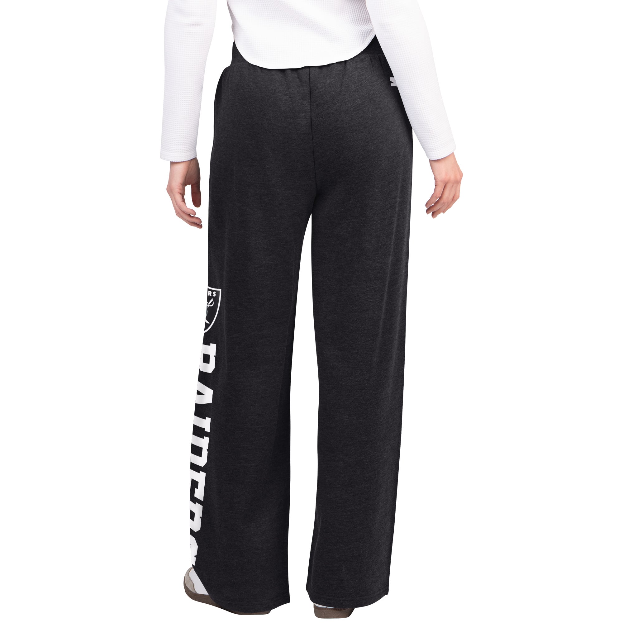 Pantalon de survêtement large Starter noir pour femme, modèle Las Vegas Raiders Field