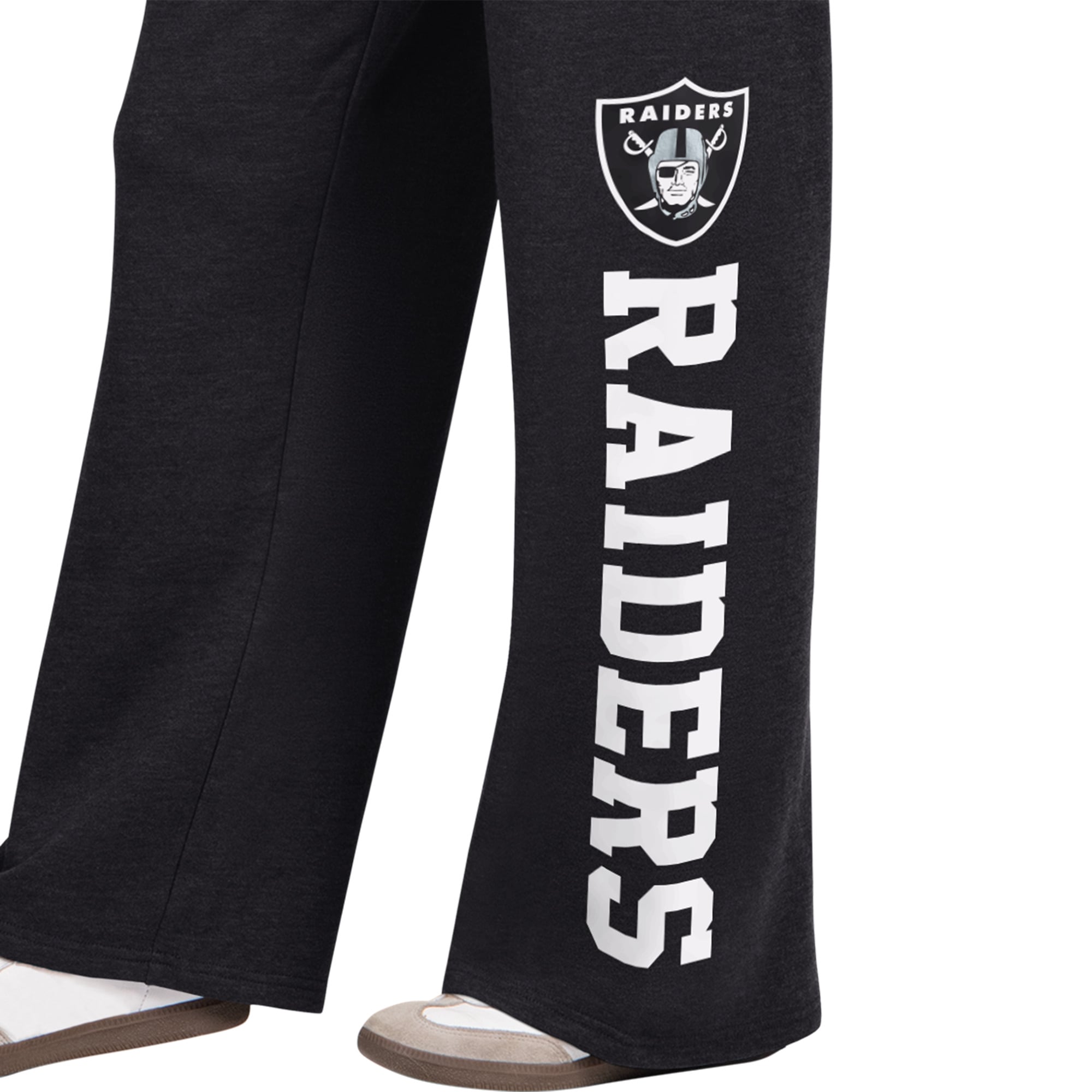Pantalon de survêtement large Starter noir pour femme, modèle Las Vegas Raiders Field