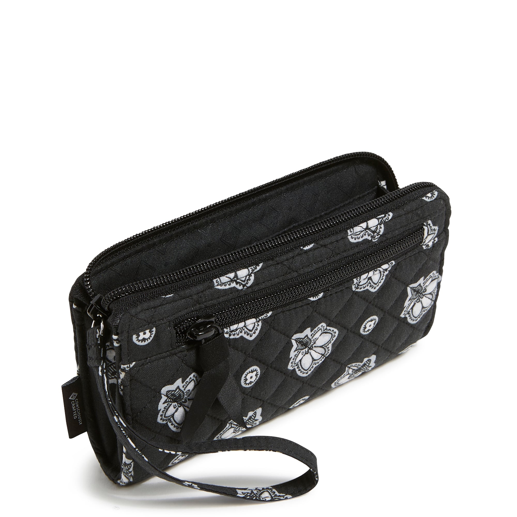Pochette zippée avant RFID Vera Bradley Las Vegas Raiders pour femme