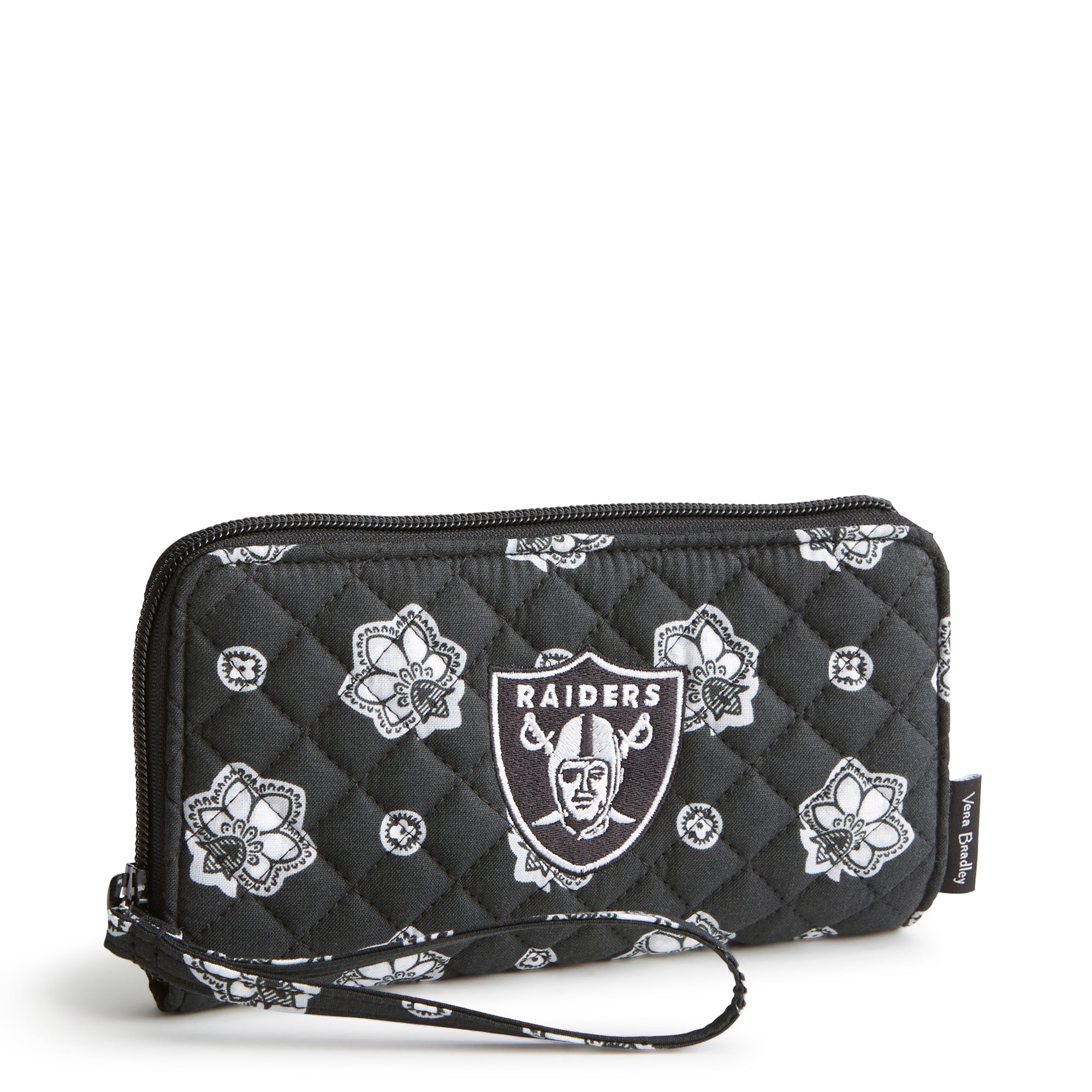 Pochette zippée avant RFID Vera Bradley Las Vegas Raiders pour femme