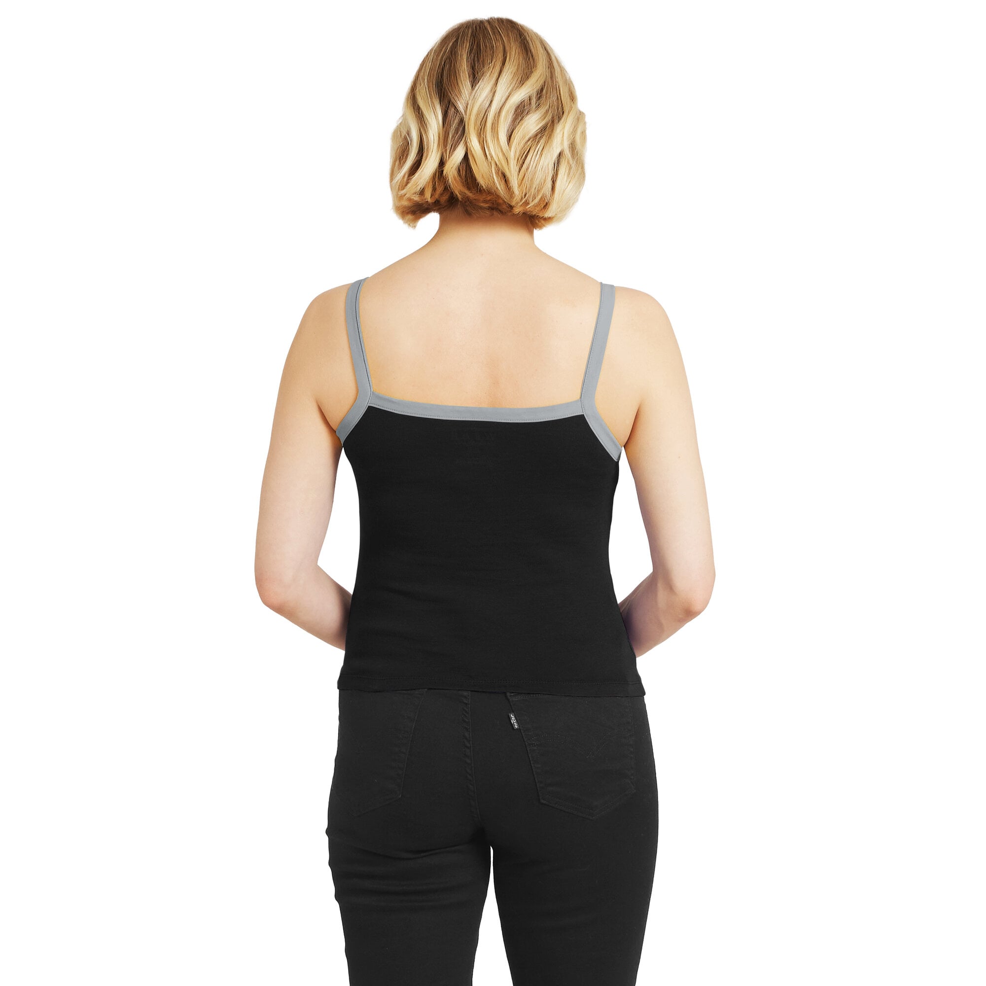 Débardeur à blocs de couleurs noir Las Vegas Raiders la marque WEAR by Erin Andrews pour femmes