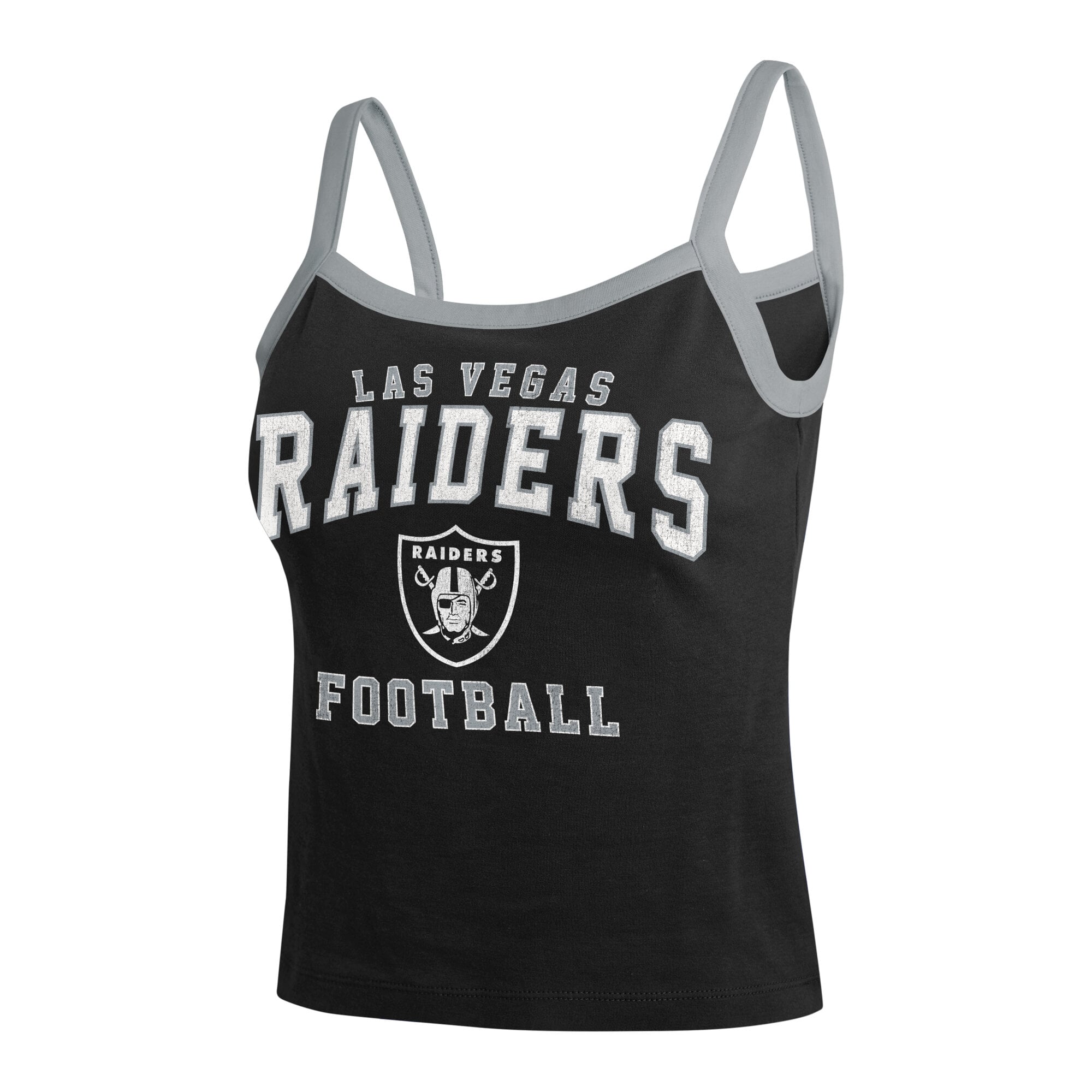 Débardeur à blocs de couleurs noir Las Vegas Raiders la marque WEAR by Erin Andrews pour femmes