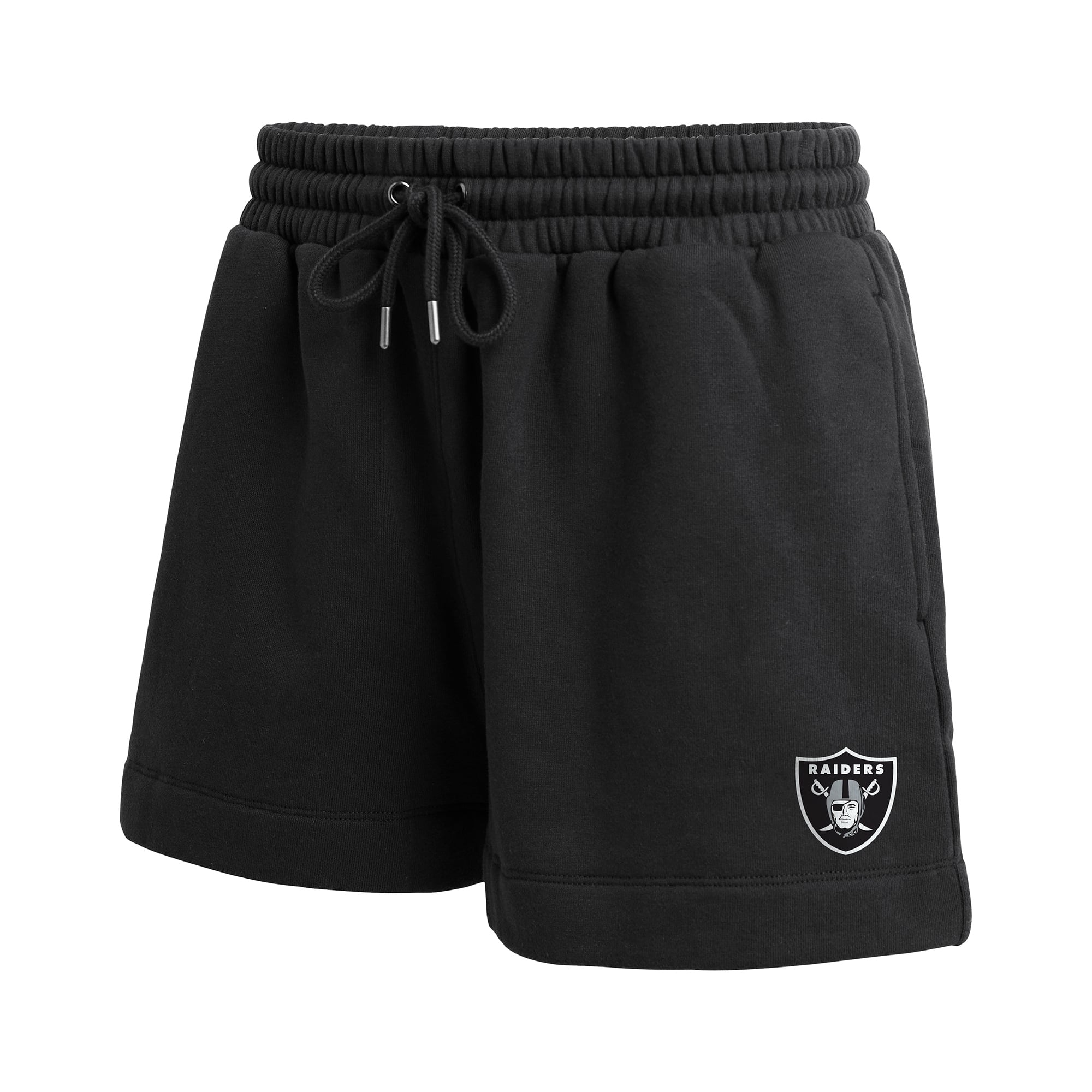 Women's WEAR by Erin Andrews Black Las Vegas Raiders Fleece V-Neck Lounge Set