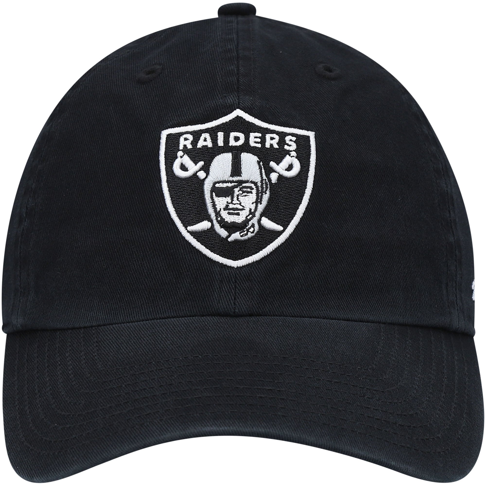 Youth '47 Black Las Vegas Raiders Logo Clean Up Adjustable Hat