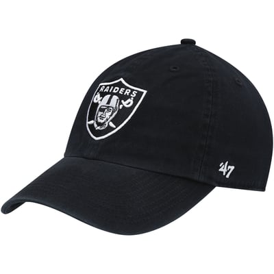 Las Vegas Raiders '47 Youth Logo Clean Up Adjustable Hat - Black