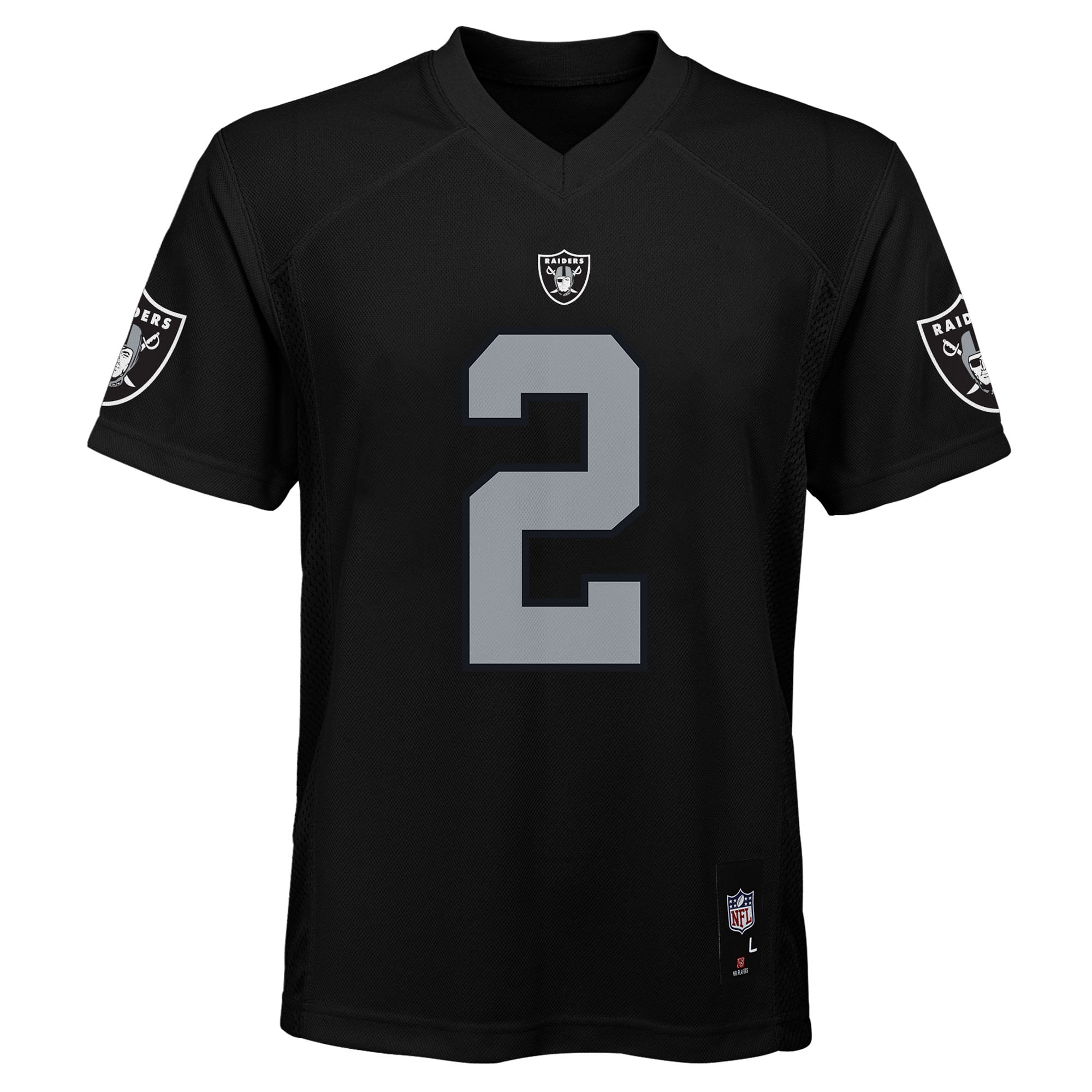 Maillot réplique noir Ashton Jeanty pour jeunes des Raiders de Las Vegas