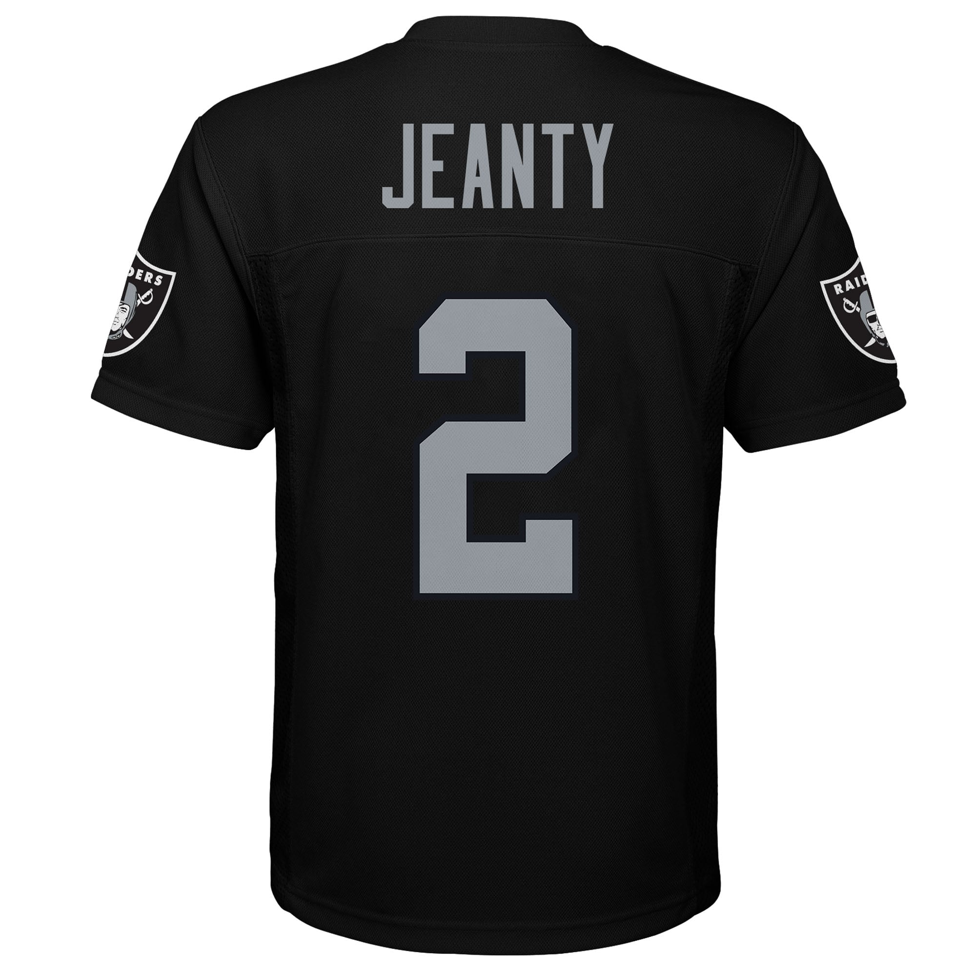Maillot réplique noir Ashton Jeanty pour jeunes des Raiders de Las Vegas