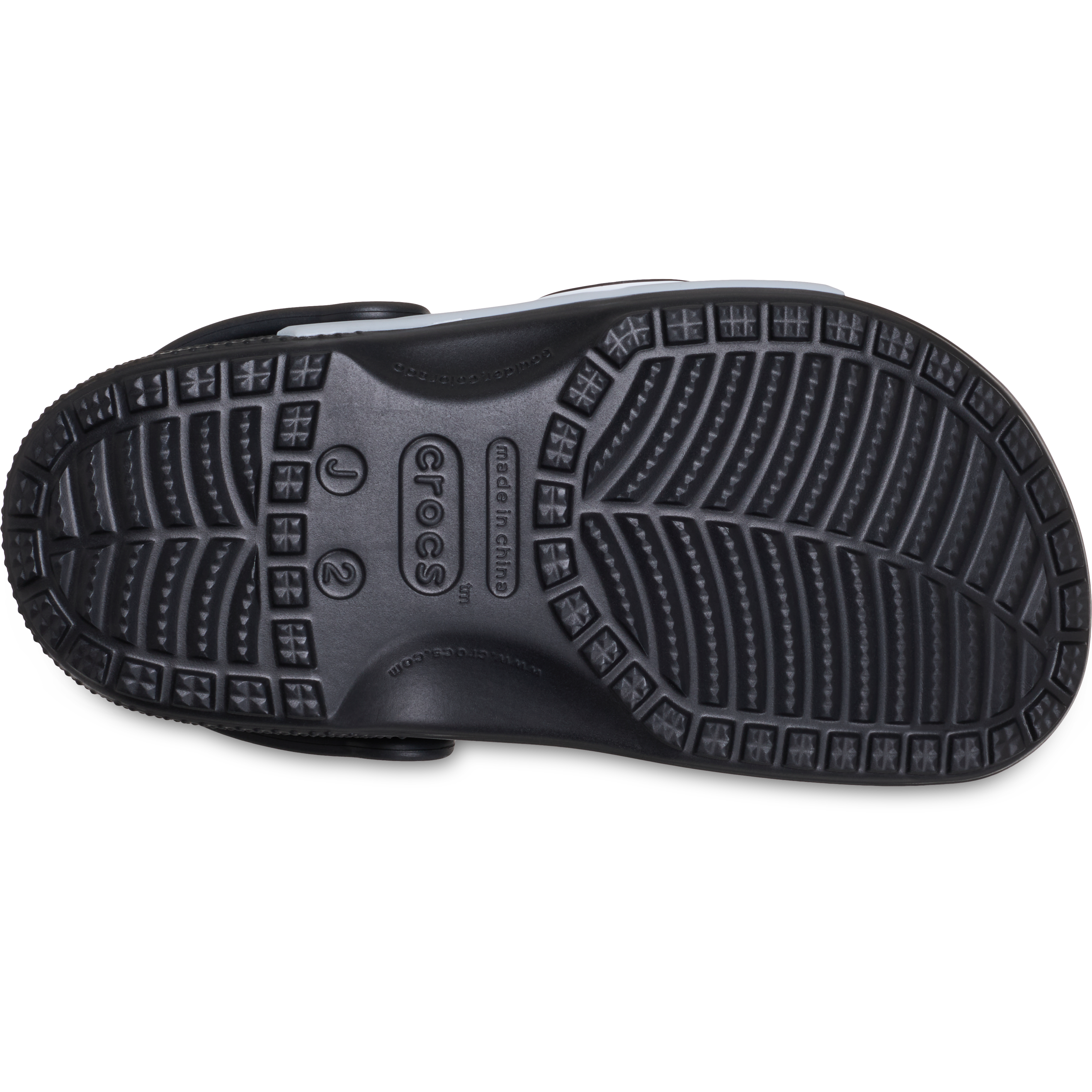 Sabots classiques Crocs noirs pour enfants, modèle Las Vegas Raiders