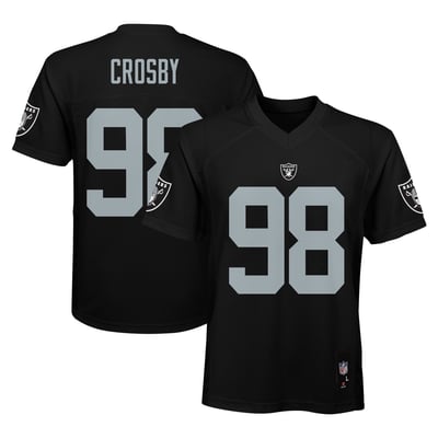 Maxx Crosby Las Vegas Raiders Youth Replica Jersey - Black