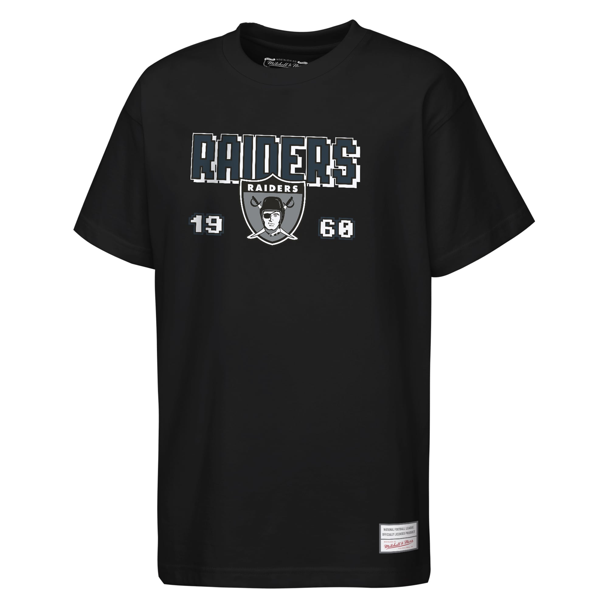 Youth Mitchell & Ness  Black Las Vegas Raiders Retro Arcade T-Shirt