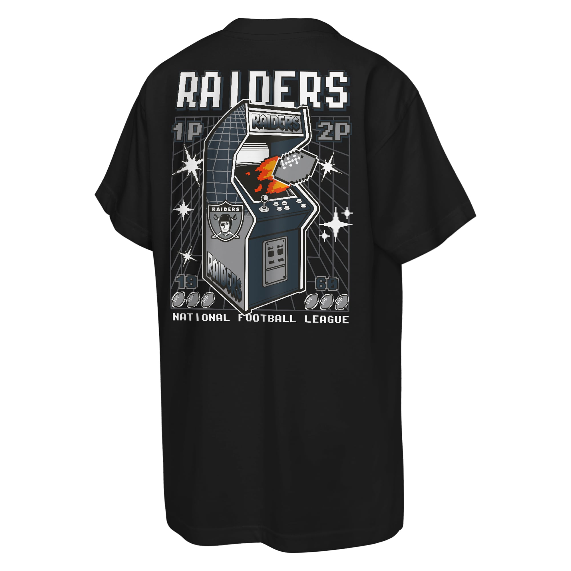 Youth Mitchell & Ness  Black Las Vegas Raiders Retro Arcade T-Shirt