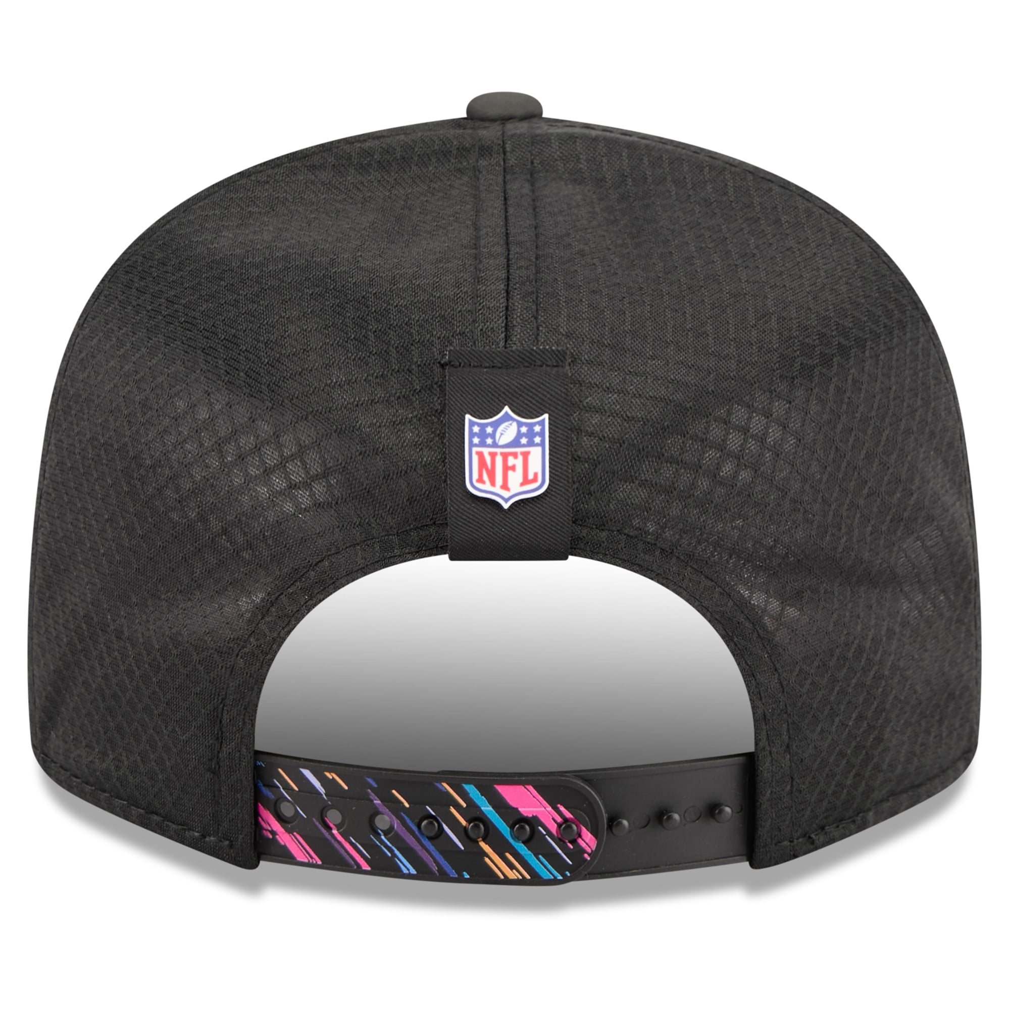 Youth New Era Black Las Vegas Raiders 2026 NFL Crucial Catch 9SEVENTY Adjustable Trucker Hat