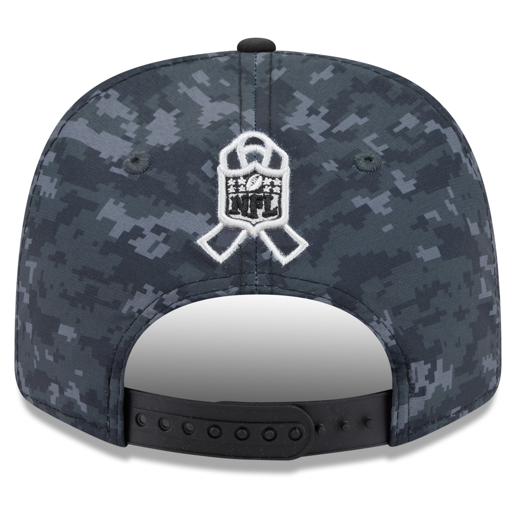 Casquette ajustable New Era noire pour jeunes, Las Vegas Raiders 2026 Salute To Service 9SEVENTY