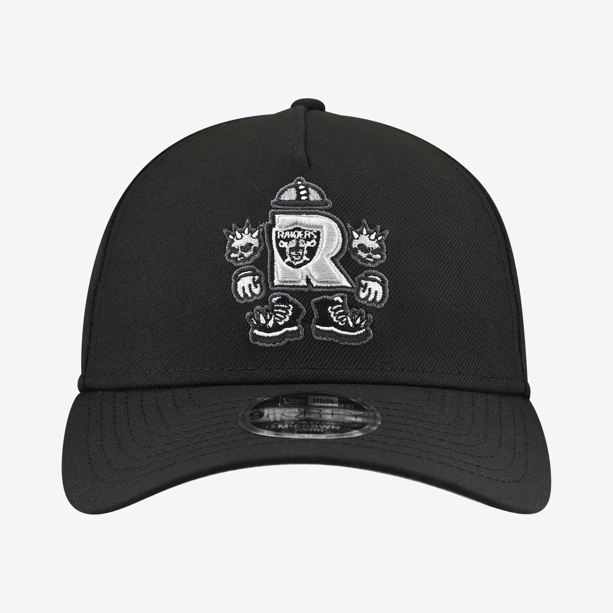 Casquette ajustable New Era 9FORTY A-Frame noire Las Vegas Raiders pour jeunes