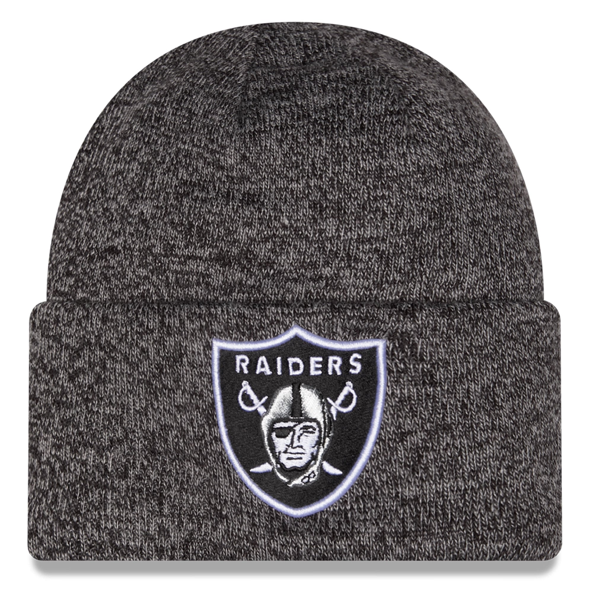 Bonnet à revers New Era noir chiné Las Vegas Raiders pour enfant