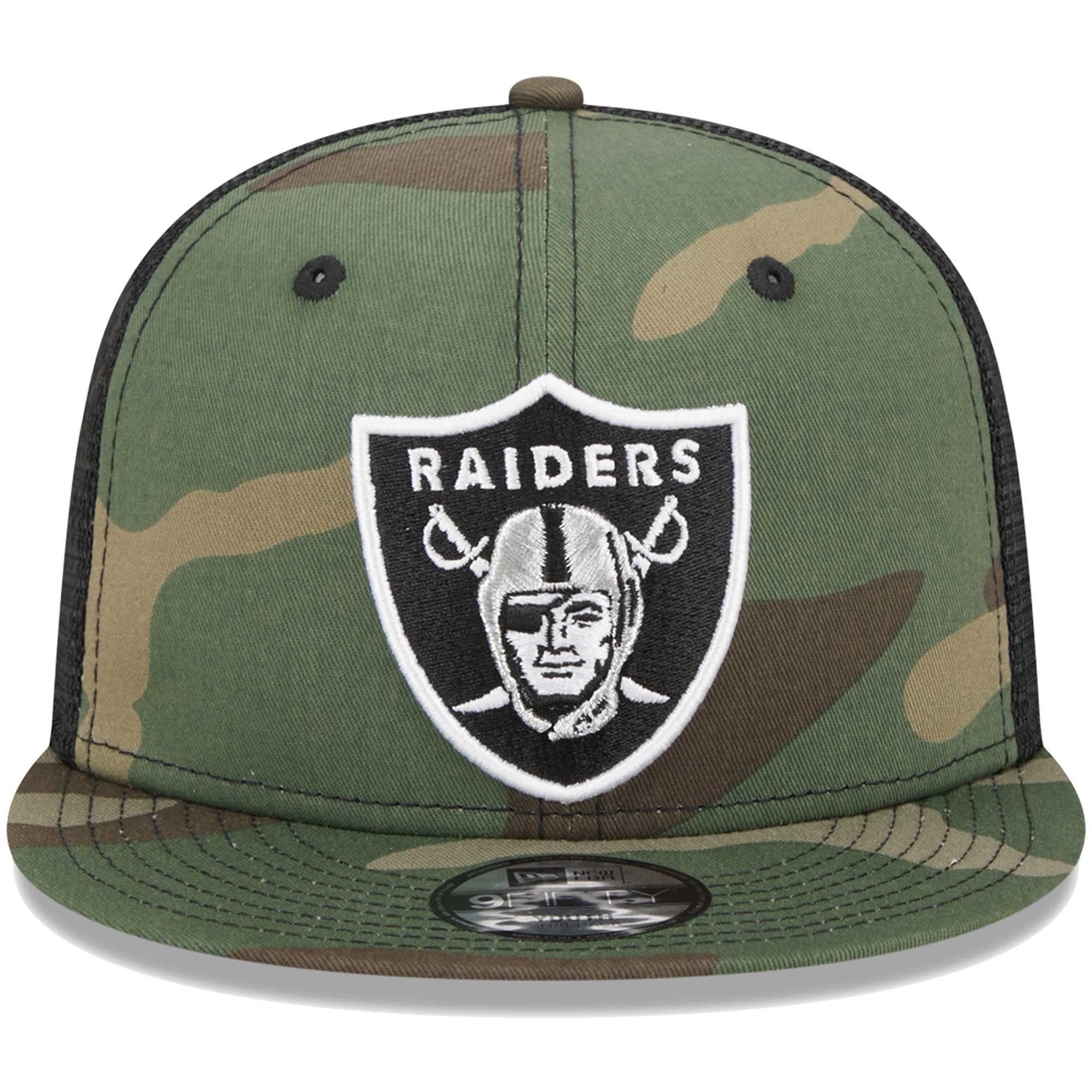 Casquette trucker 9FIFTY Snapback New Era Camo Las Vegas Raiders pour jeunes